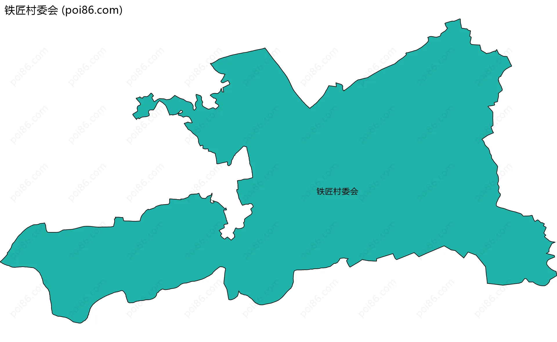 铁匠村委会边界地图