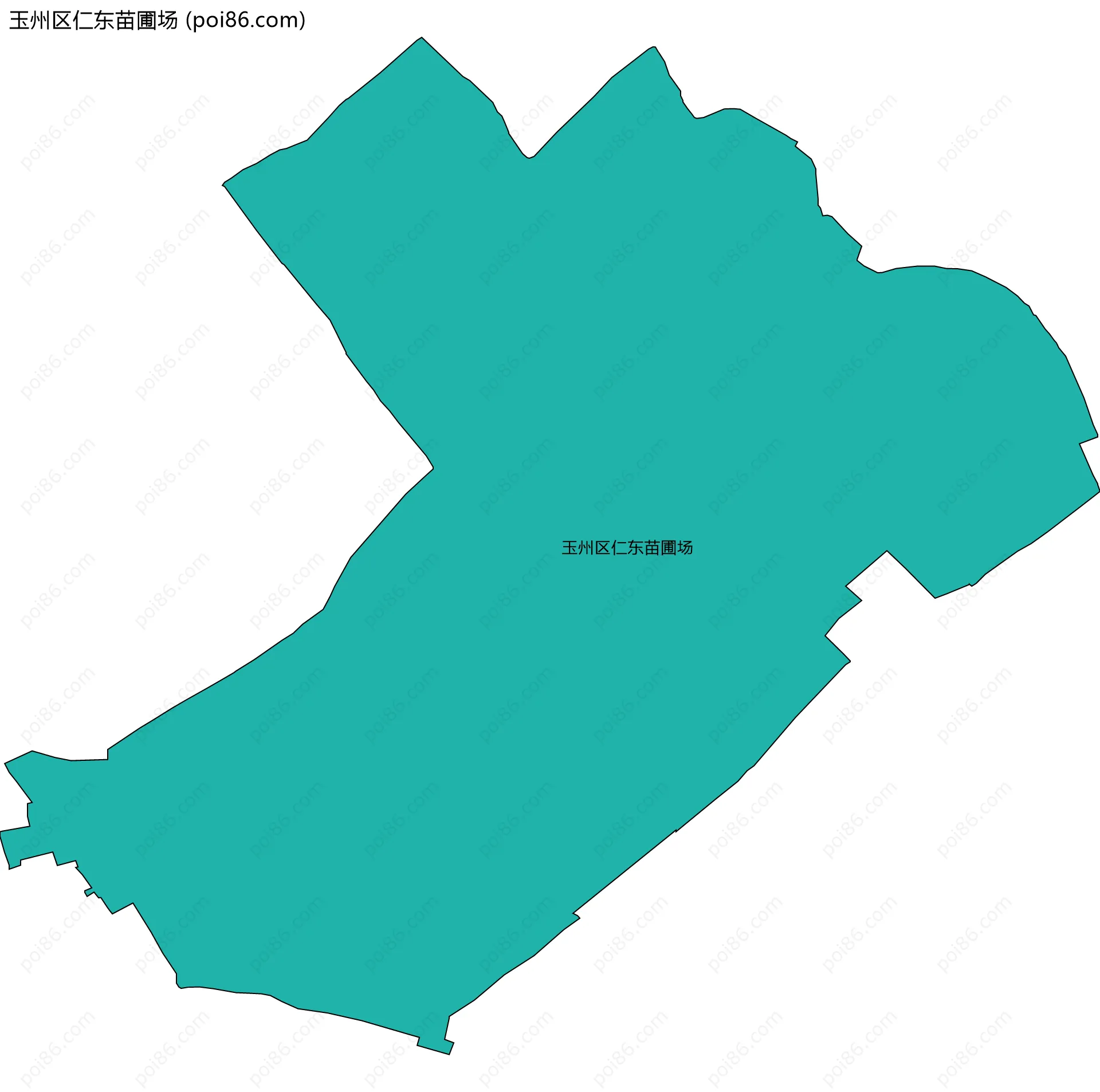 玉州区仁东苗圃场边界地图