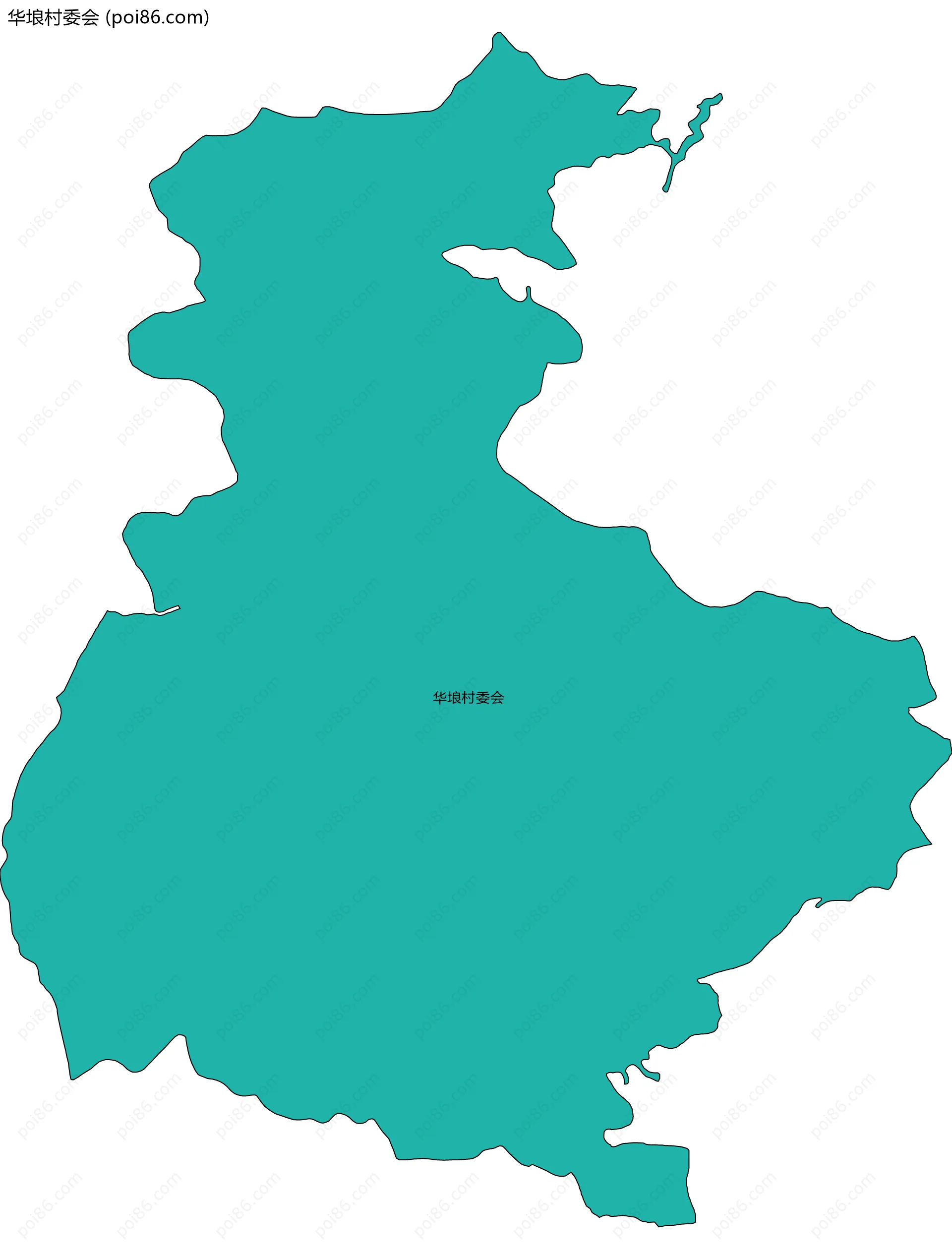 华埌村委会边界地图