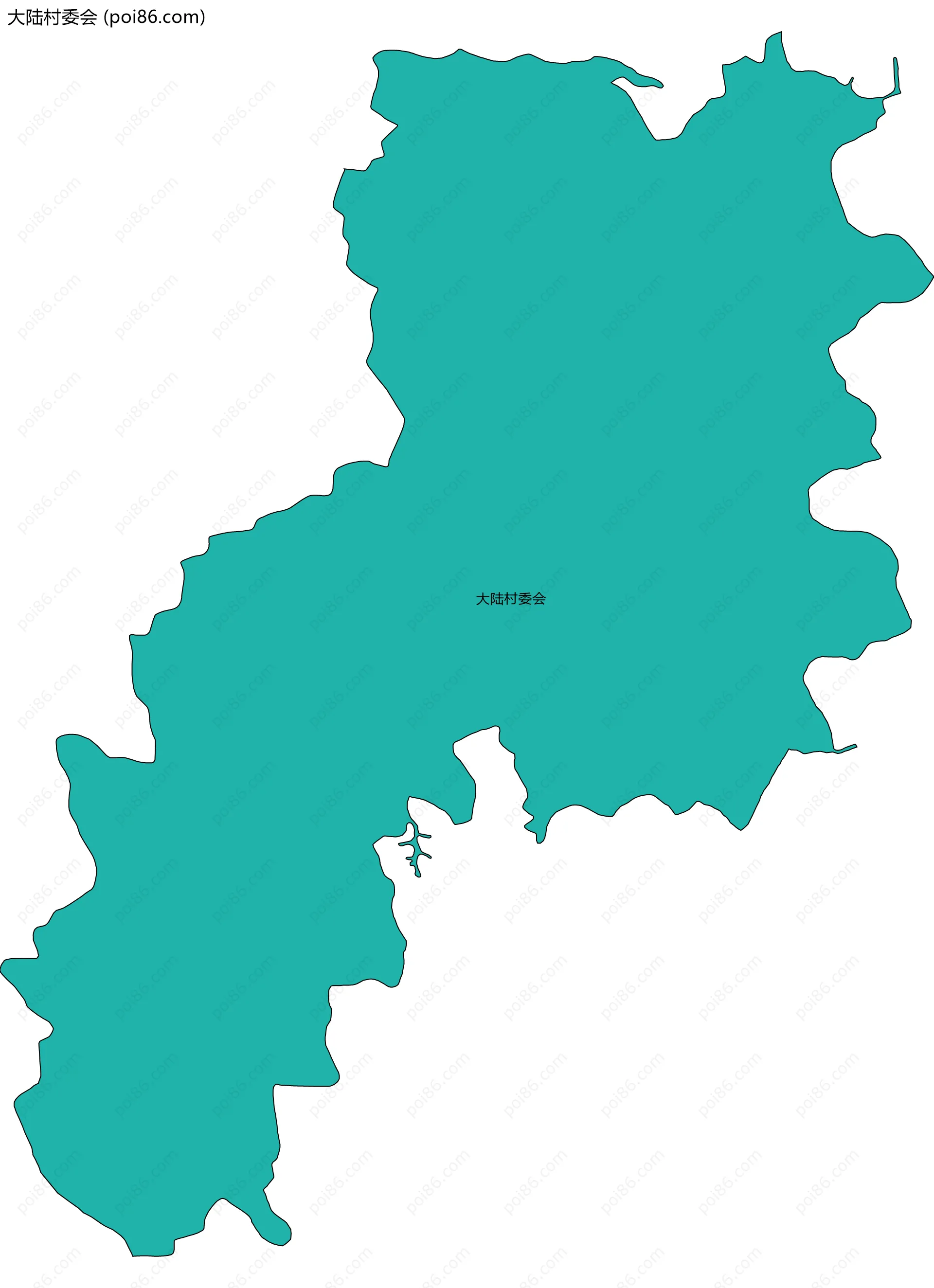 大陆村委会边界地图