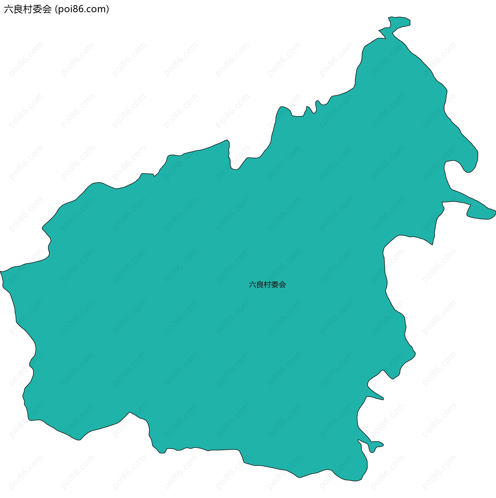 六良村委会边界地图