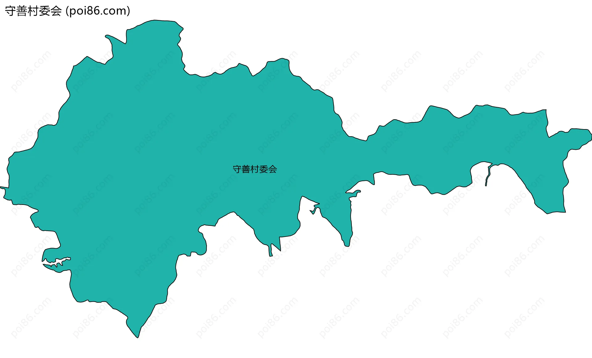 守善村委会边界地图