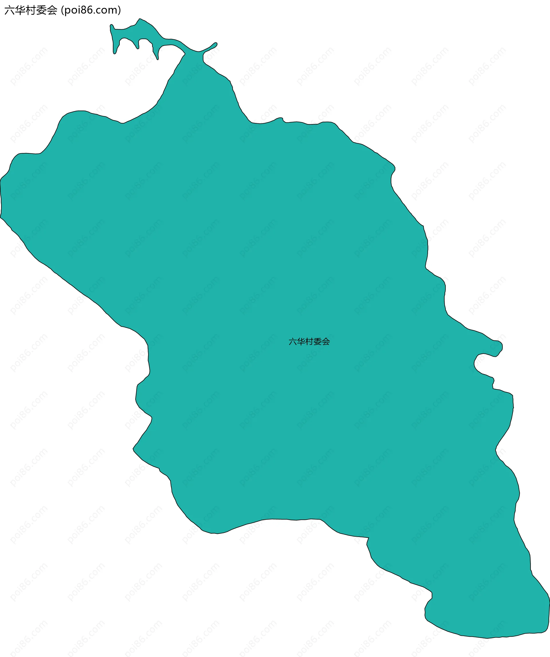 六华村委会边界地图