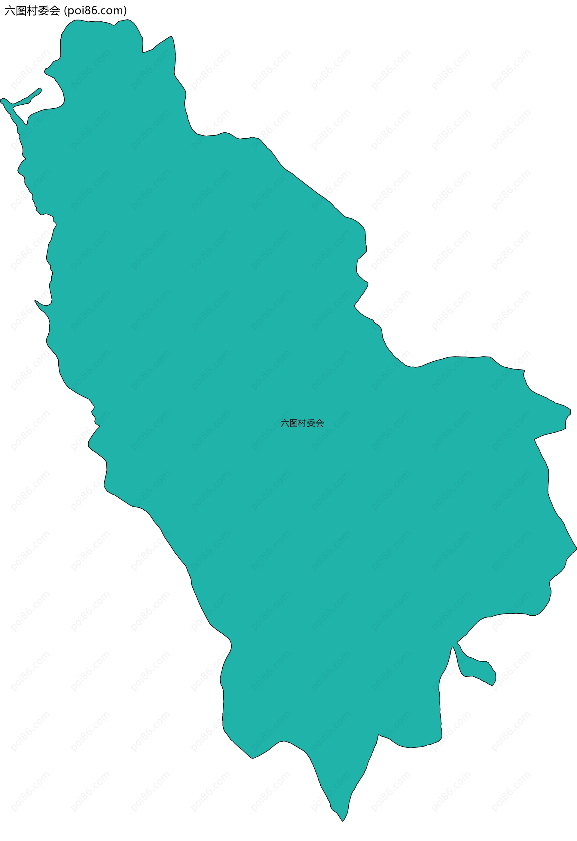 六图村委会边界地图