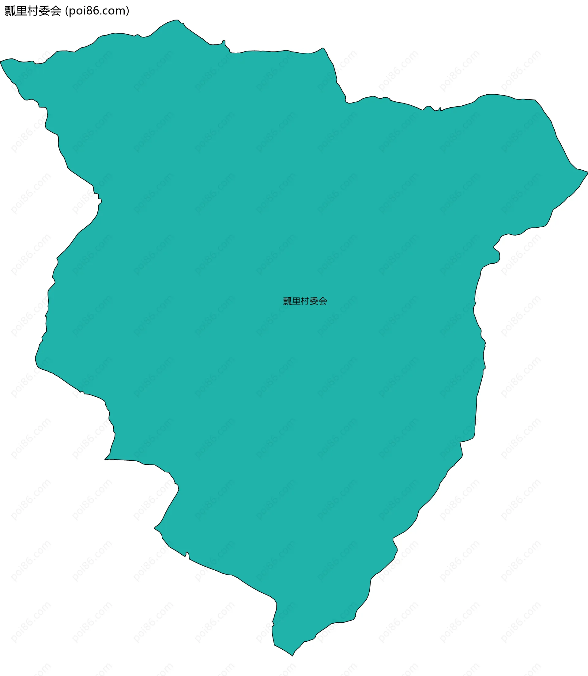 瓢里村委会边界地图