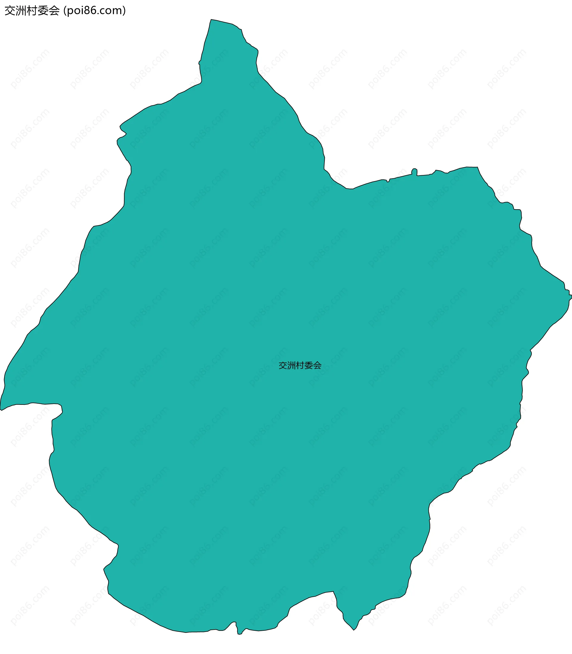 交洲村委会边界地图