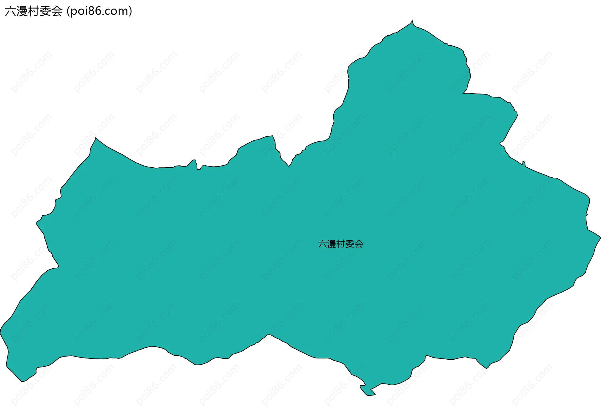 六漫村委会边界地图