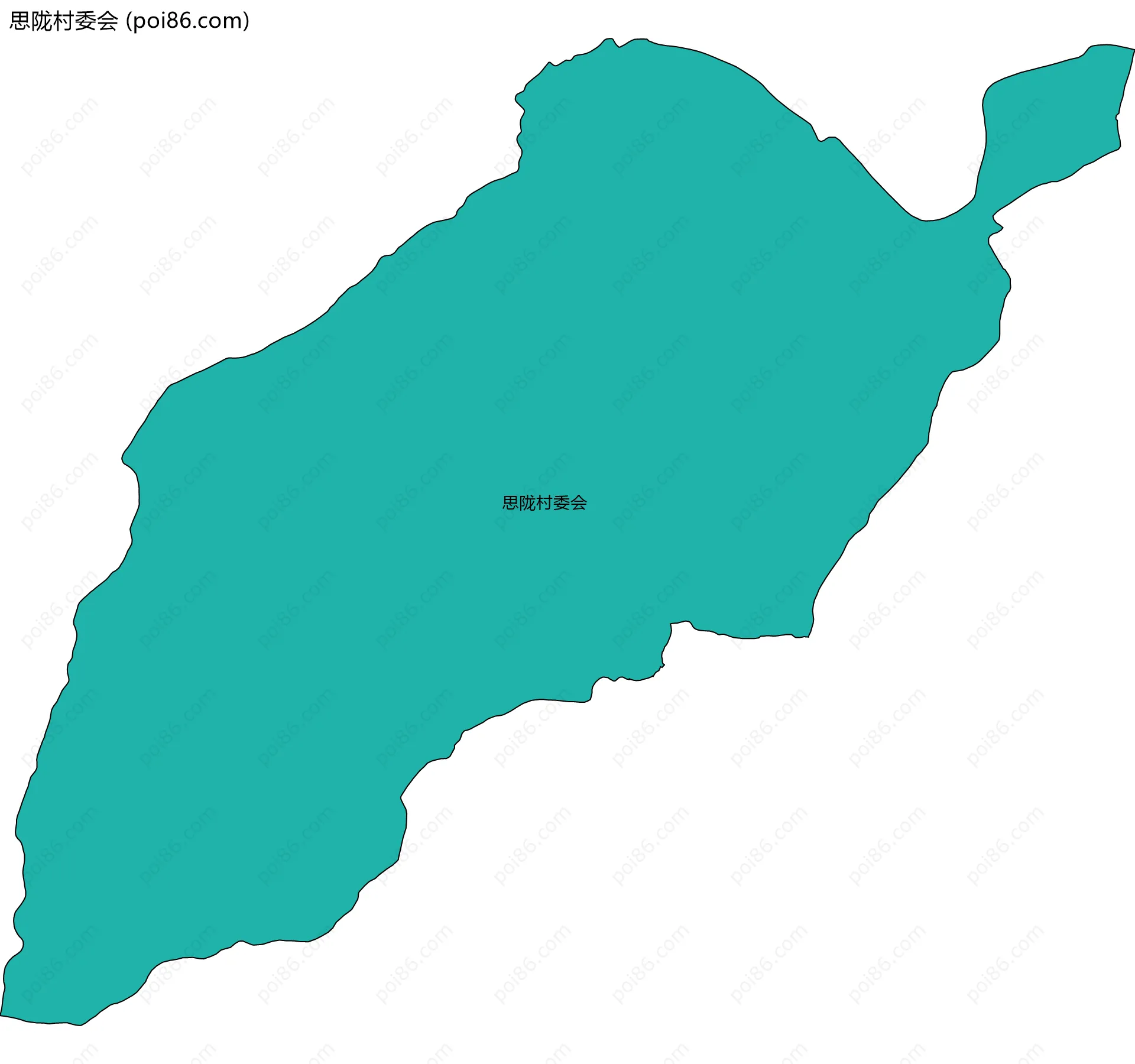思陇村委会边界地图