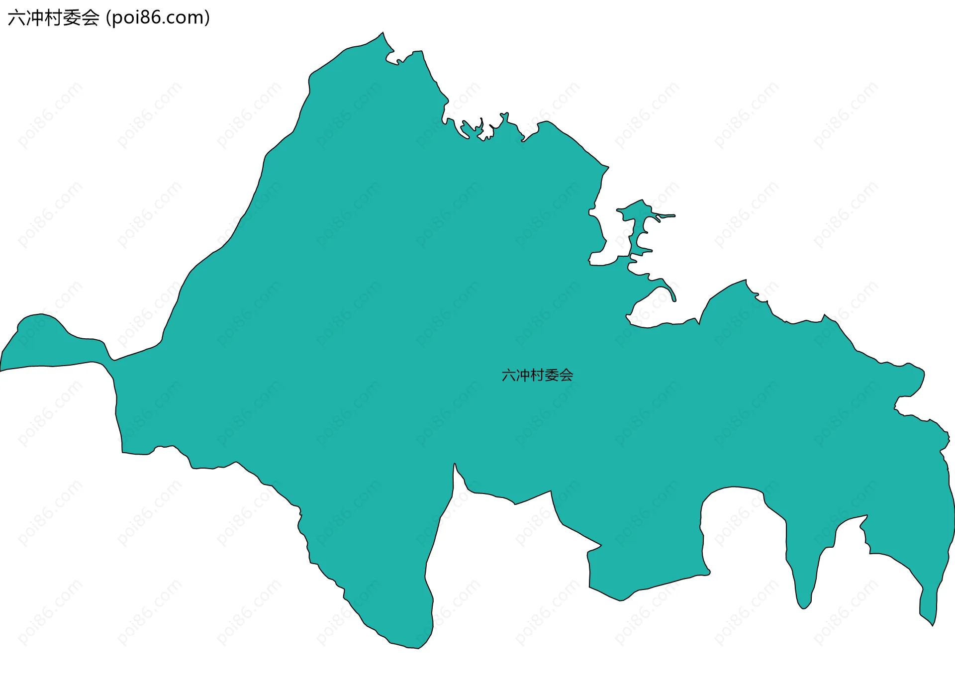 六冲村委会边界地图