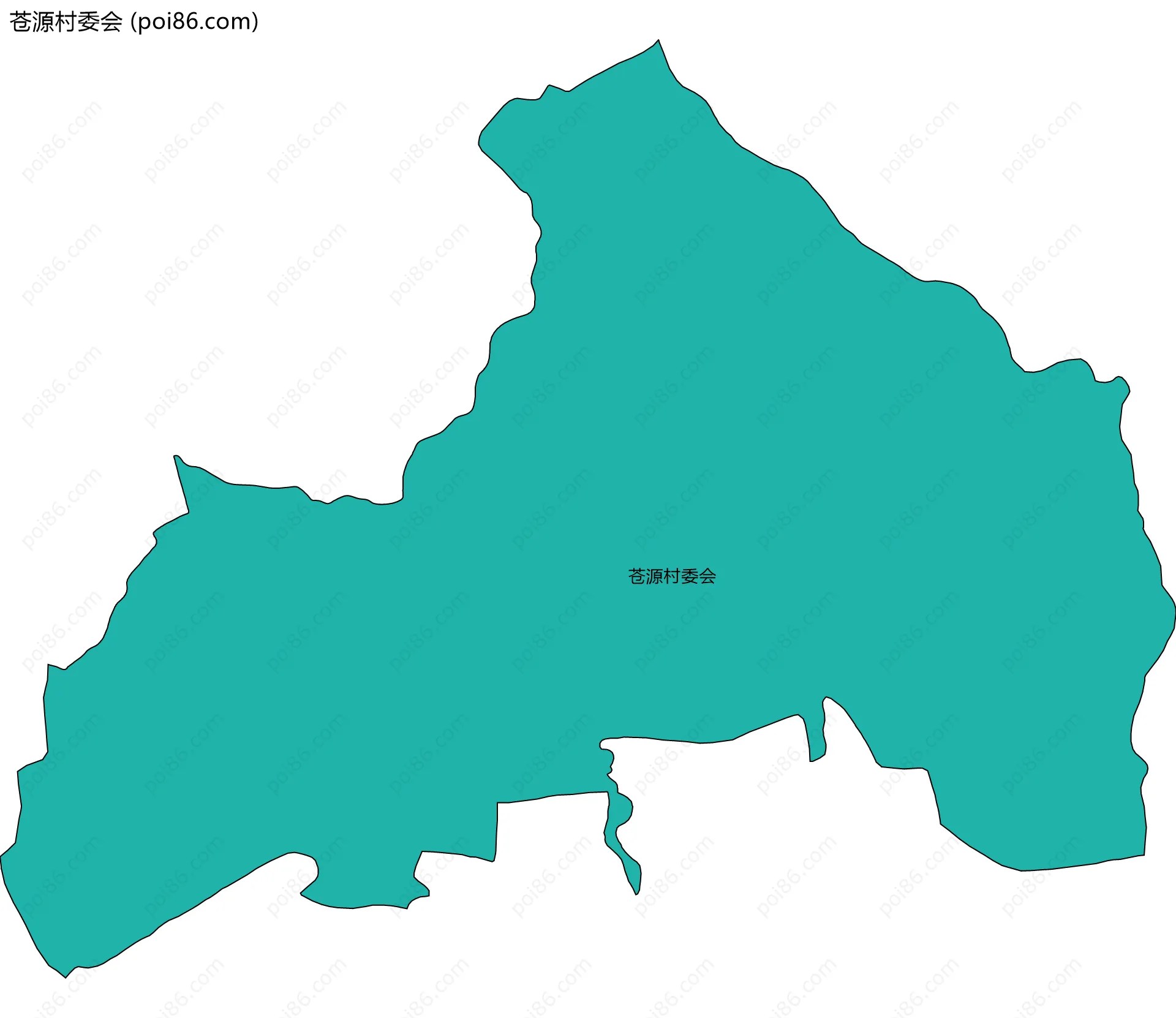 苍源村委会边界地图