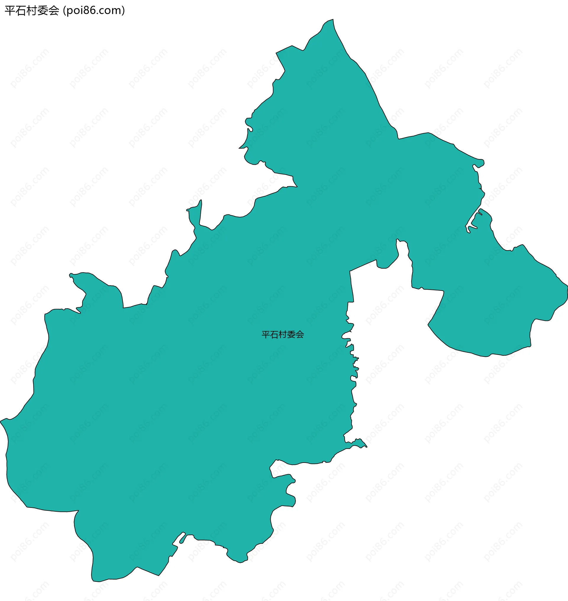 平石村委会边界地图