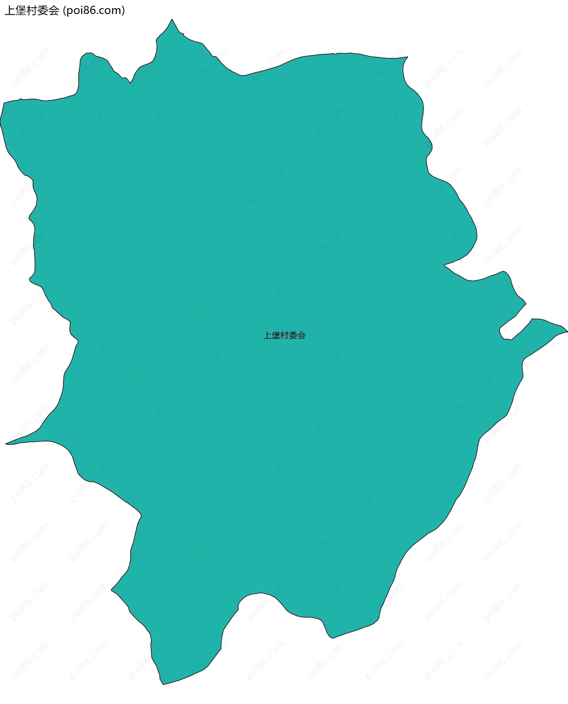 上堡村委会边界地图