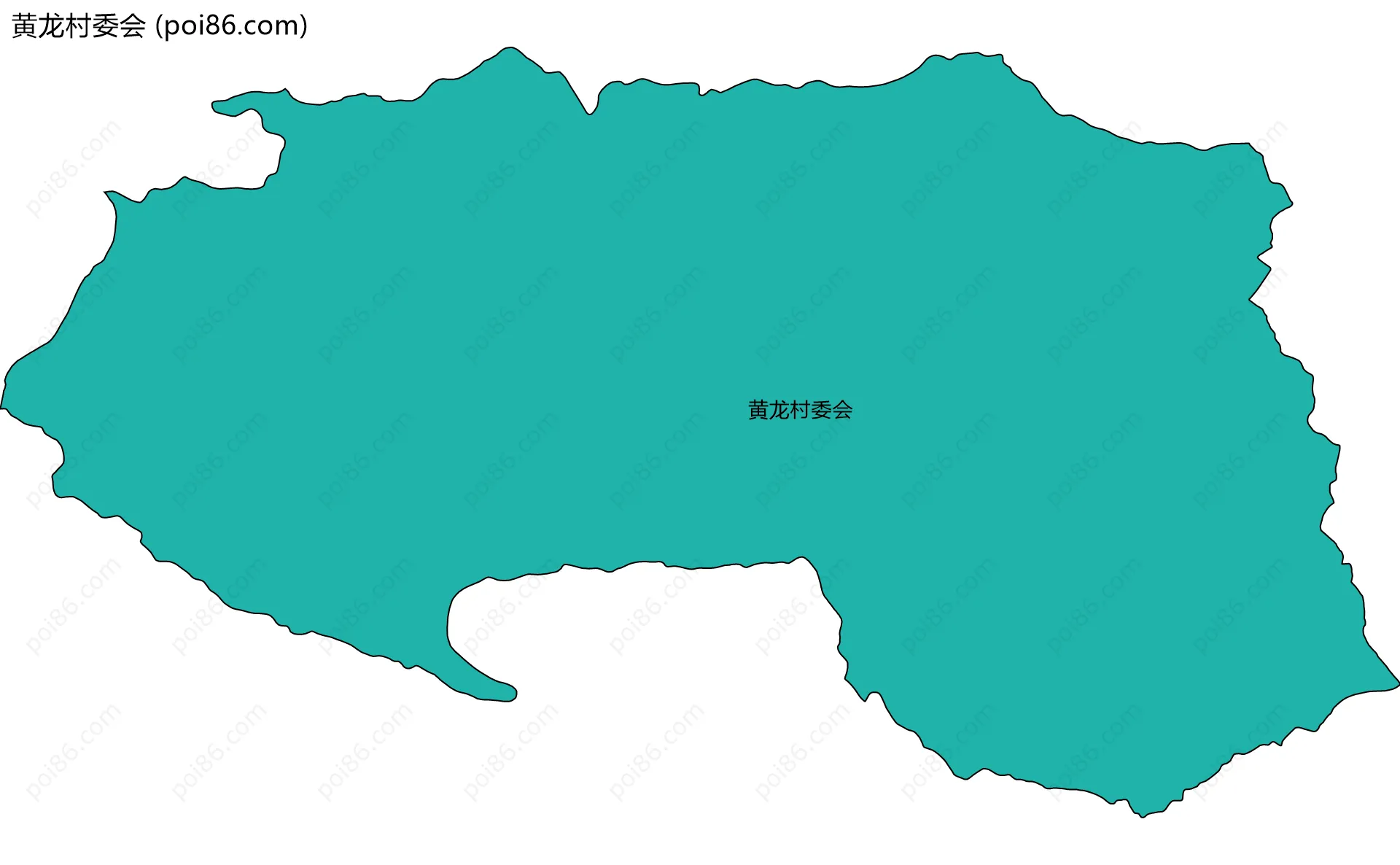 黄龙村委会边界地图