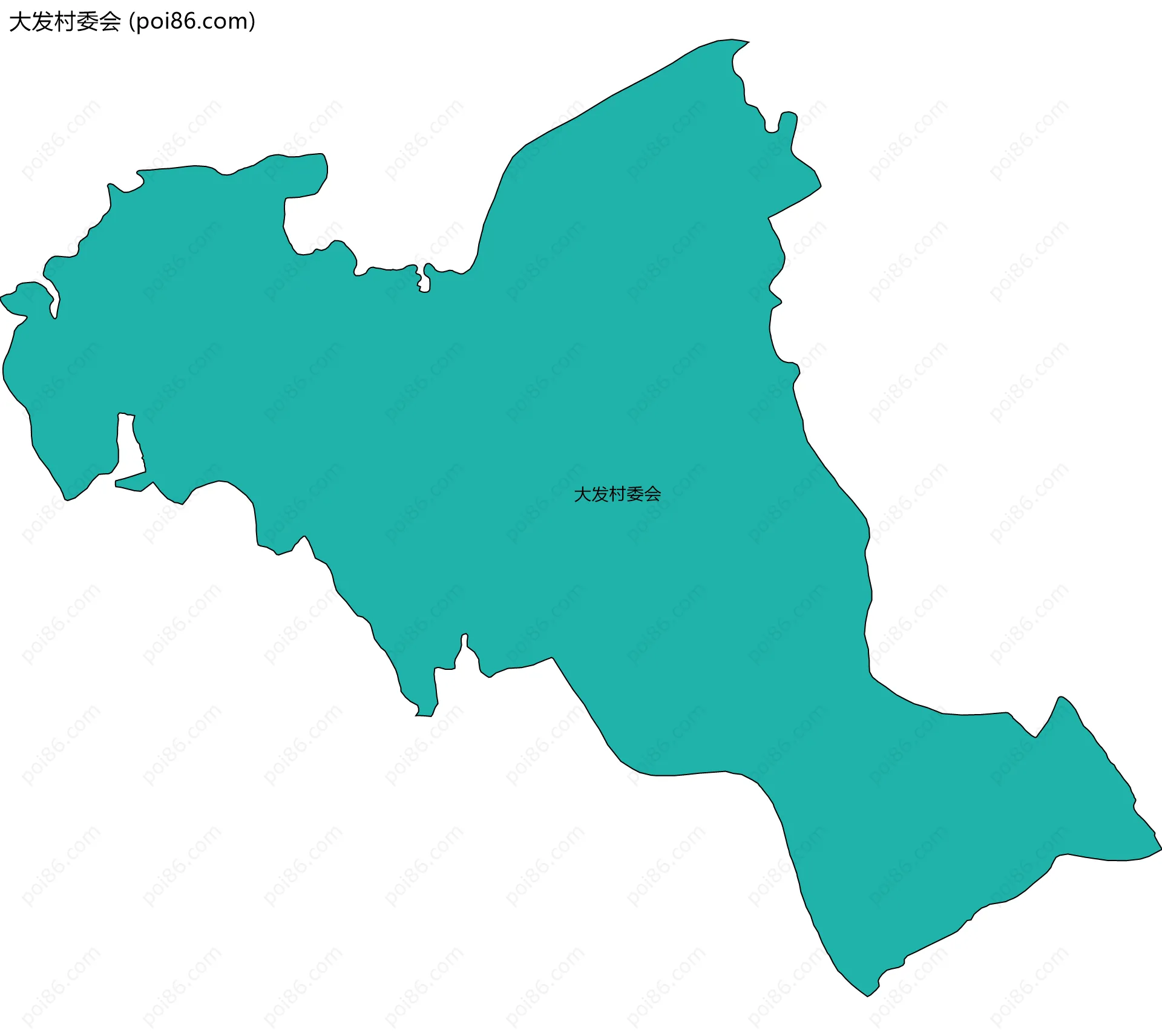 大发村委会边界地图