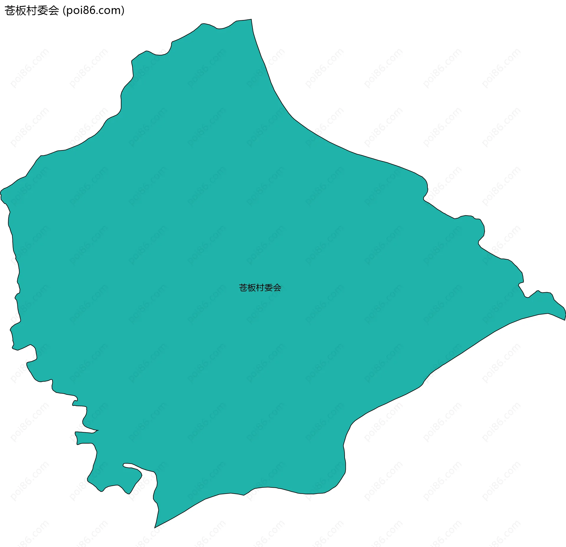 苍板村委会边界地图