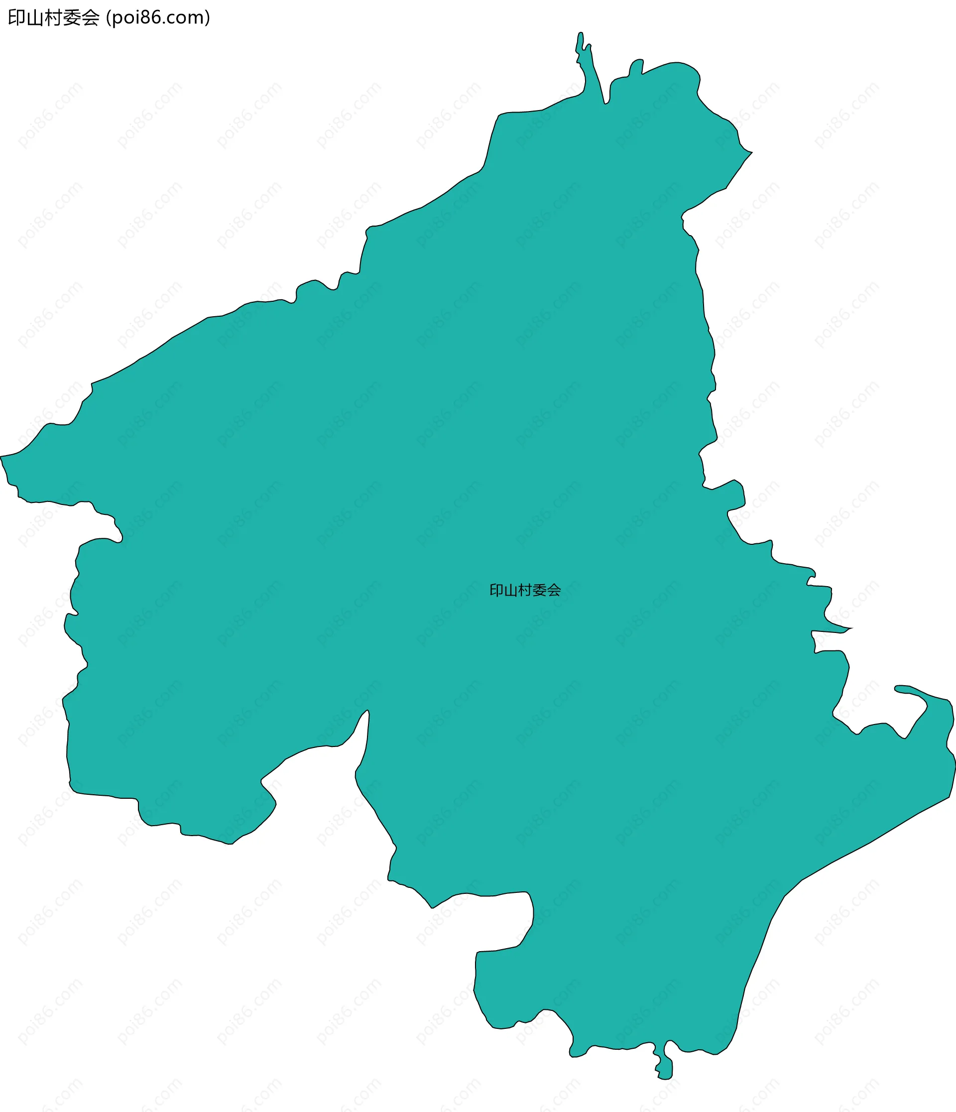 印山村委会边界地图