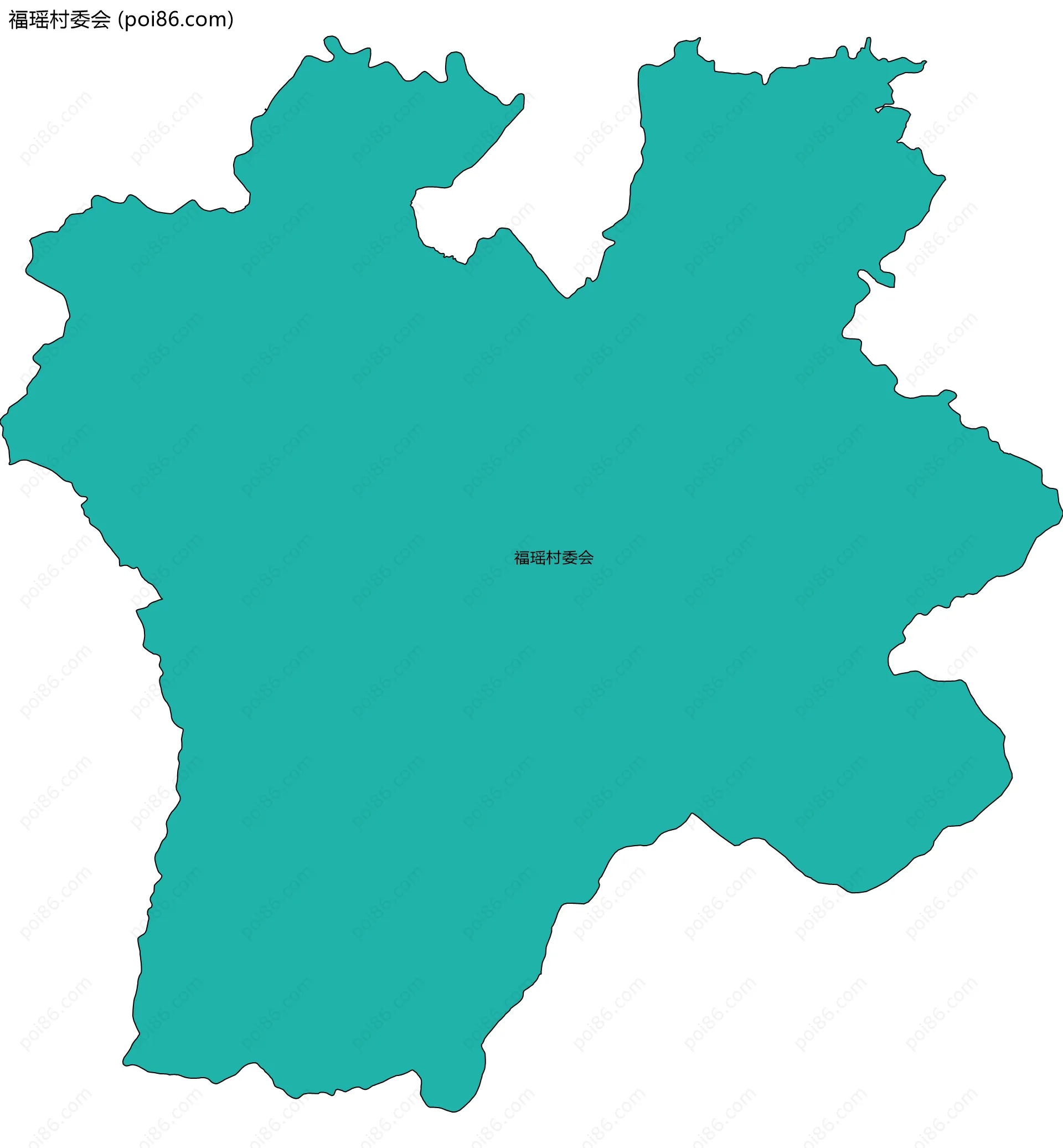 福瑶村委会边界地图