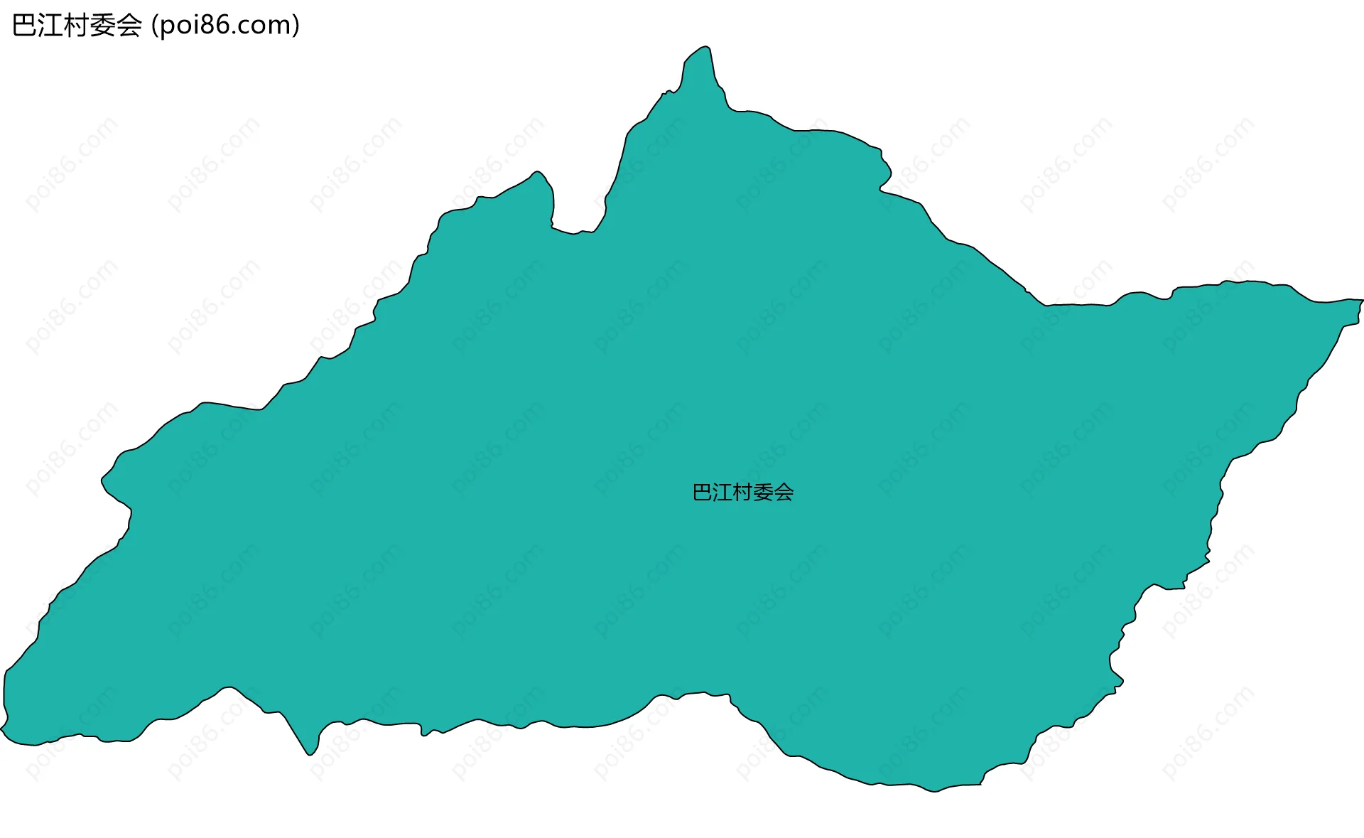 巴江村委会边界地图