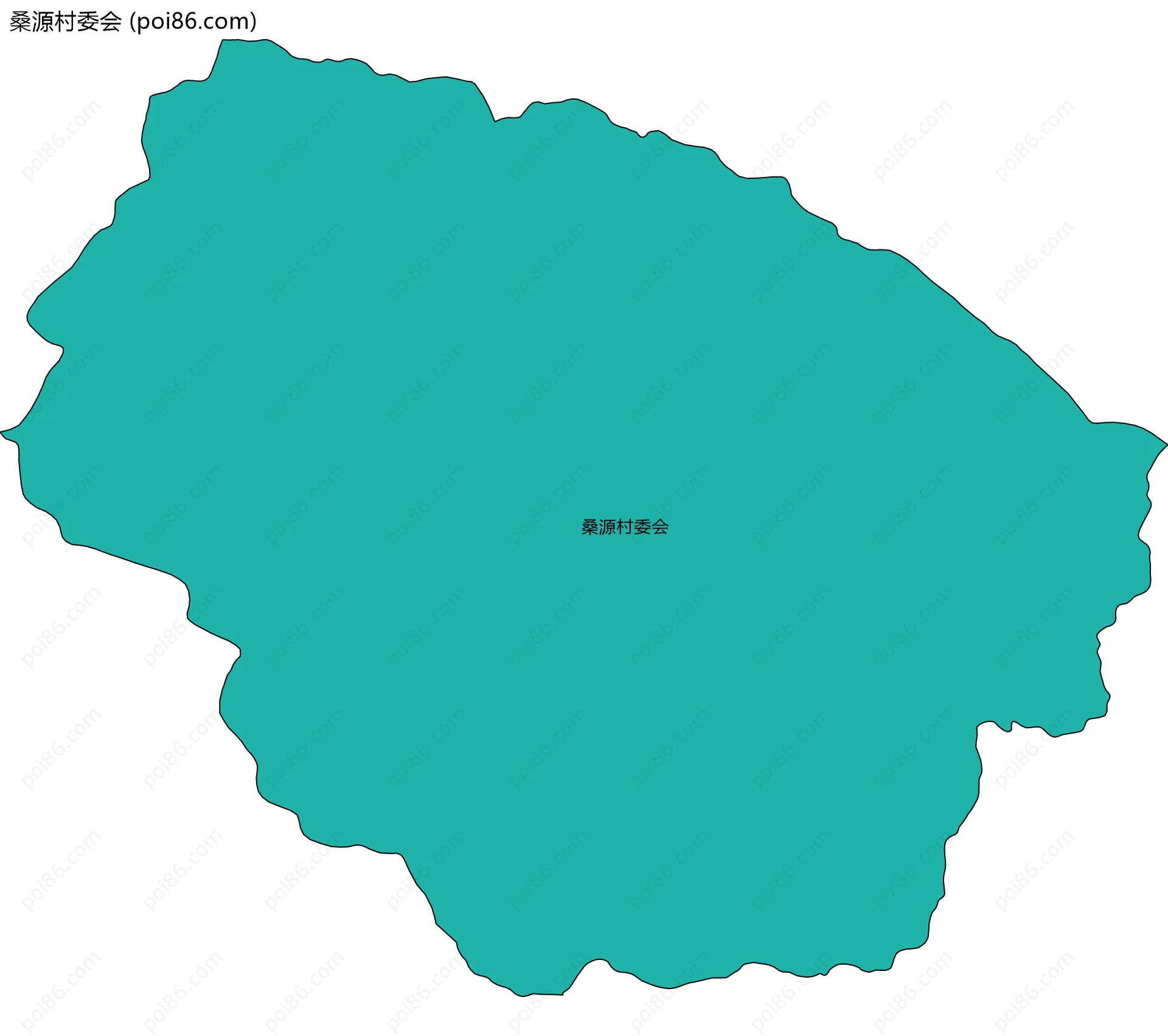 桑源村委会边界地图