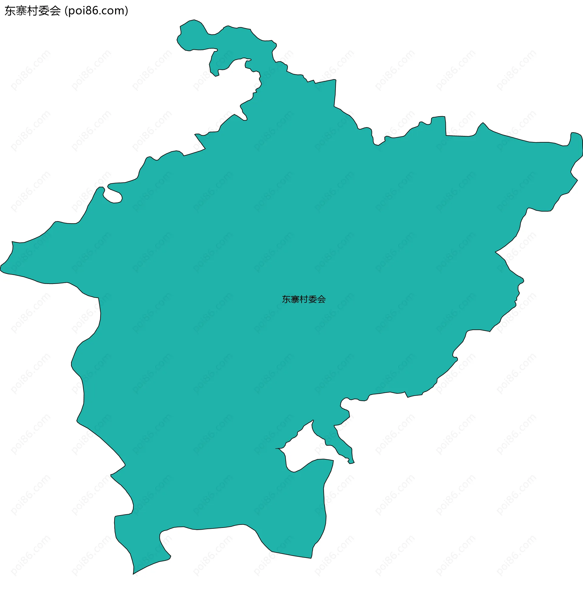 东寨村委会边界地图