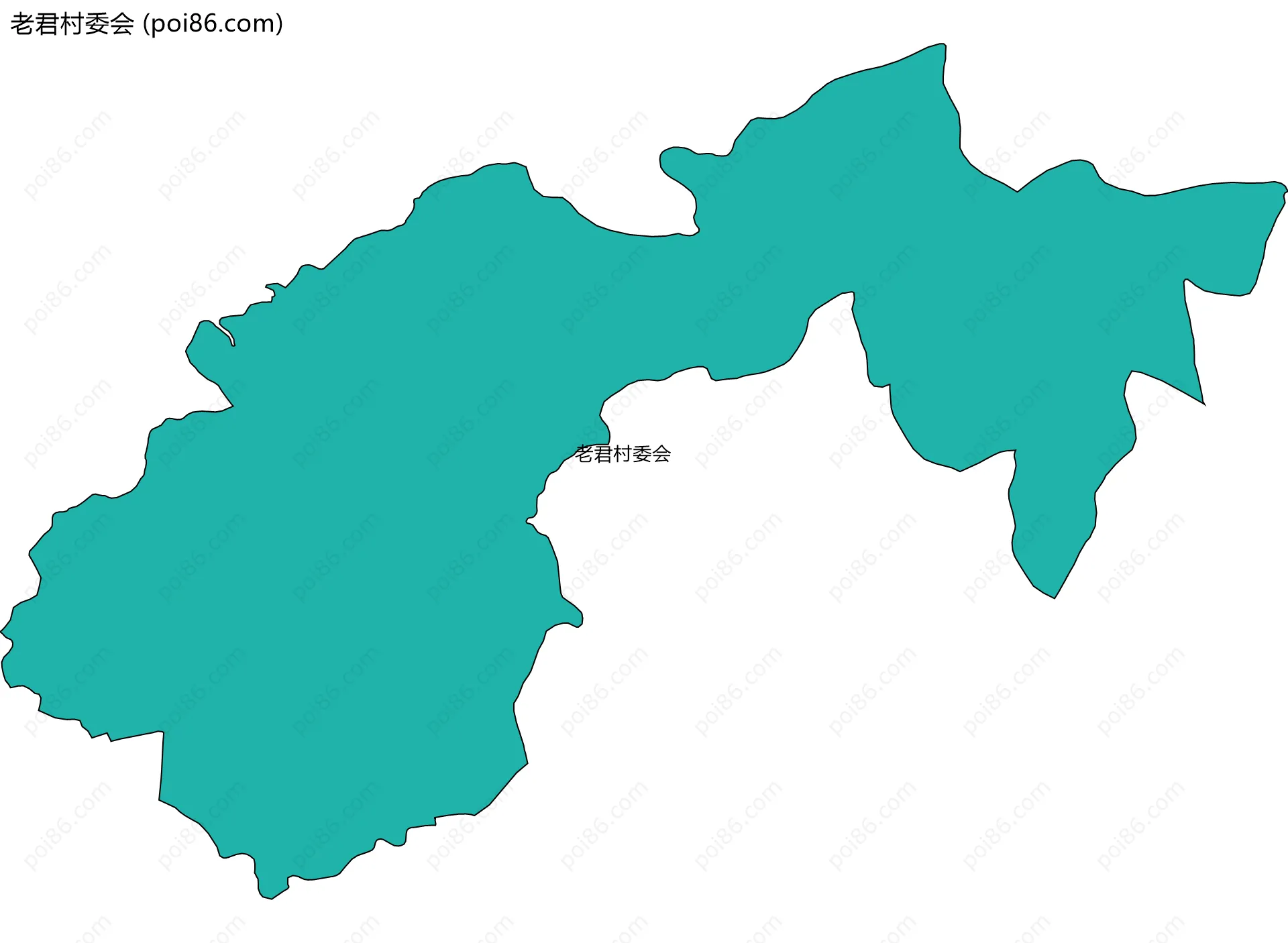 老君村委会边界地图