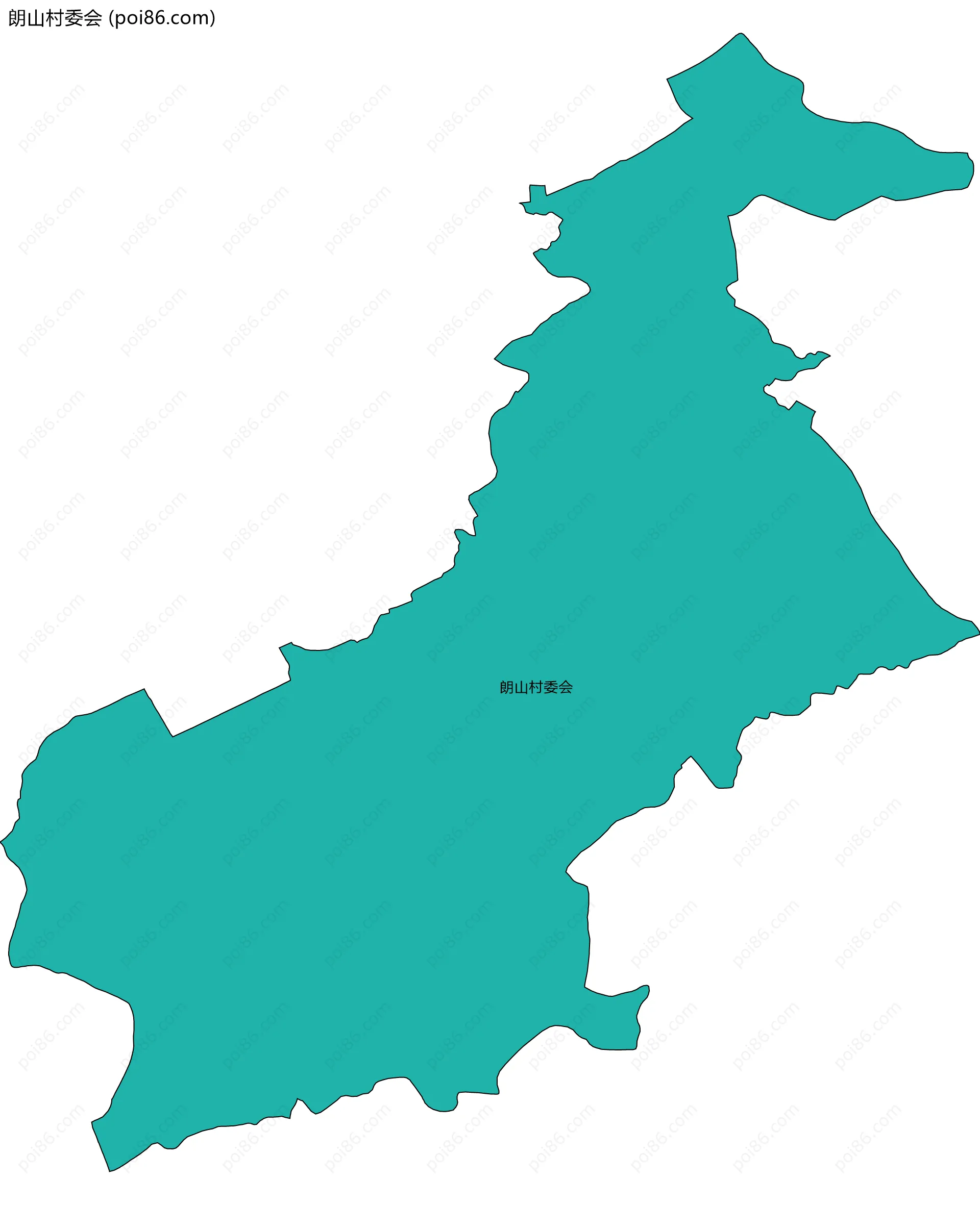 朗山村委会边界地图