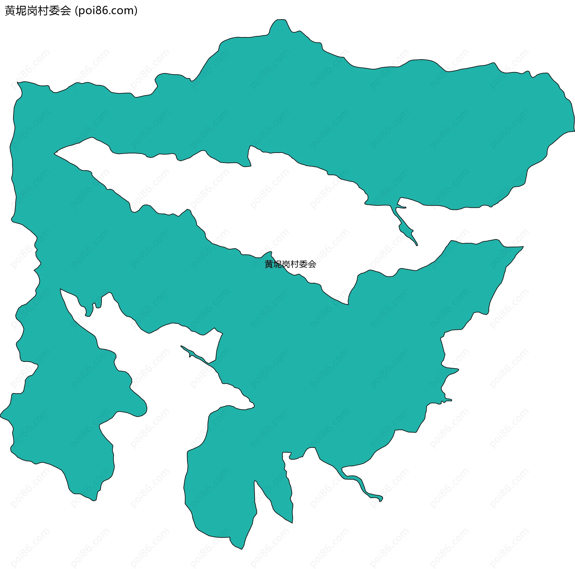 黄坭岗村委会边界地图