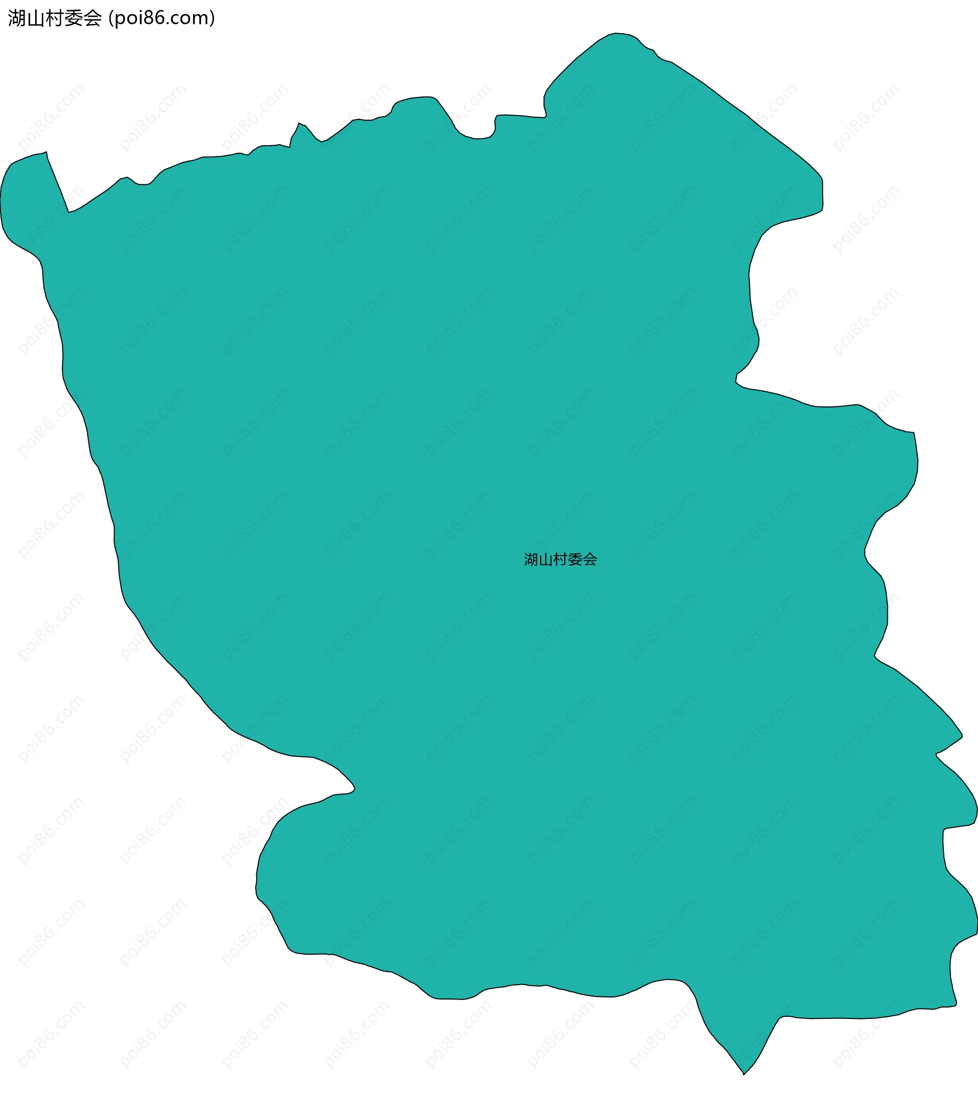 湖山村委会边界地图