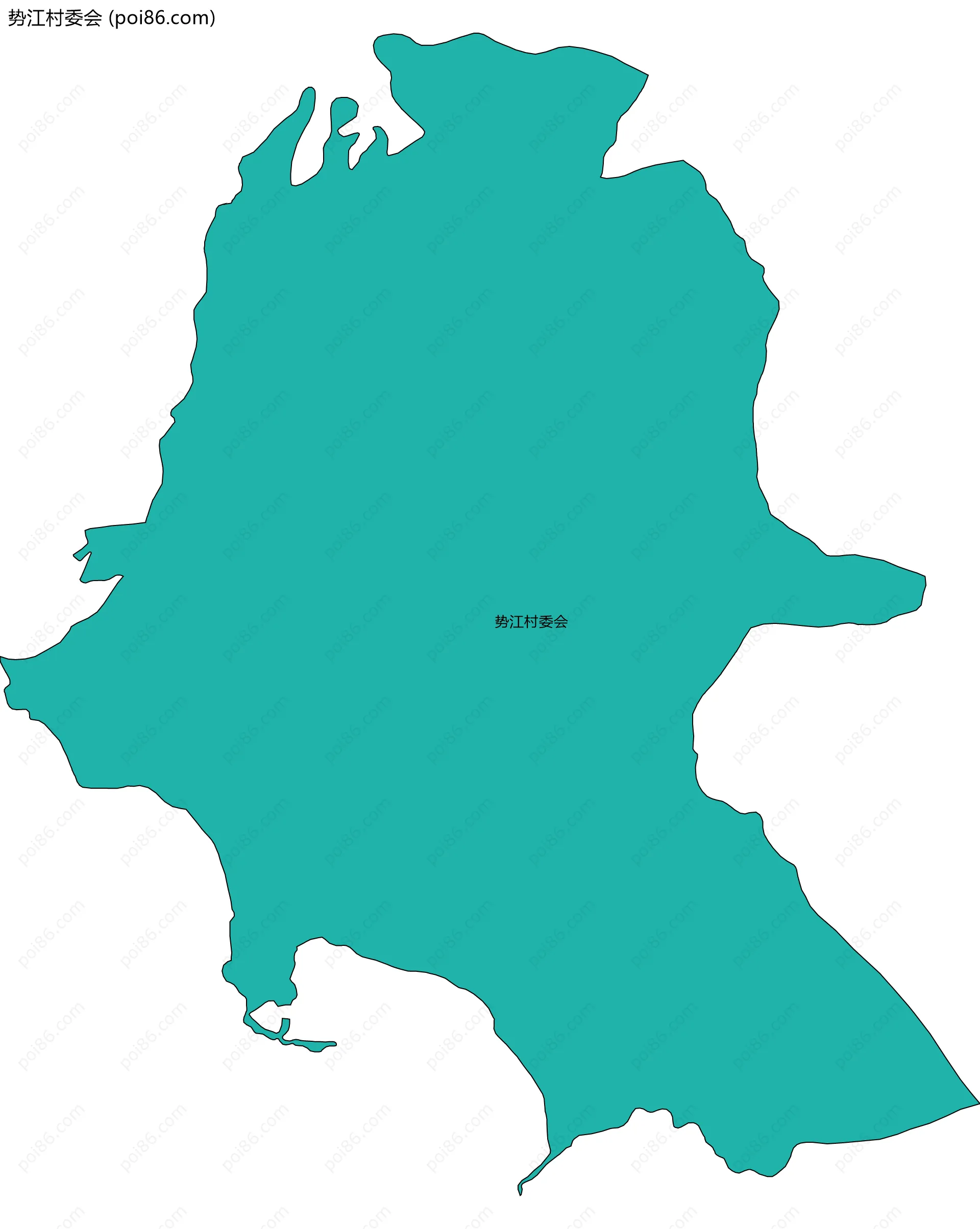 势江村委会边界地图