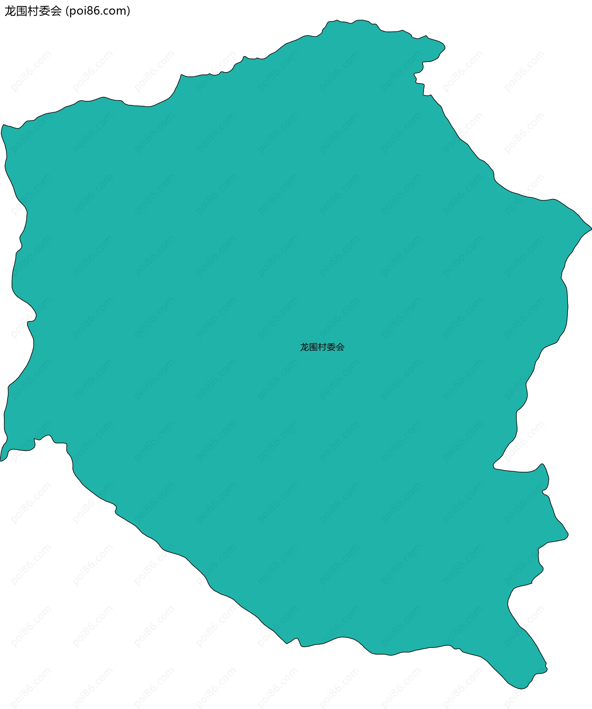 龙围村委会边界地图