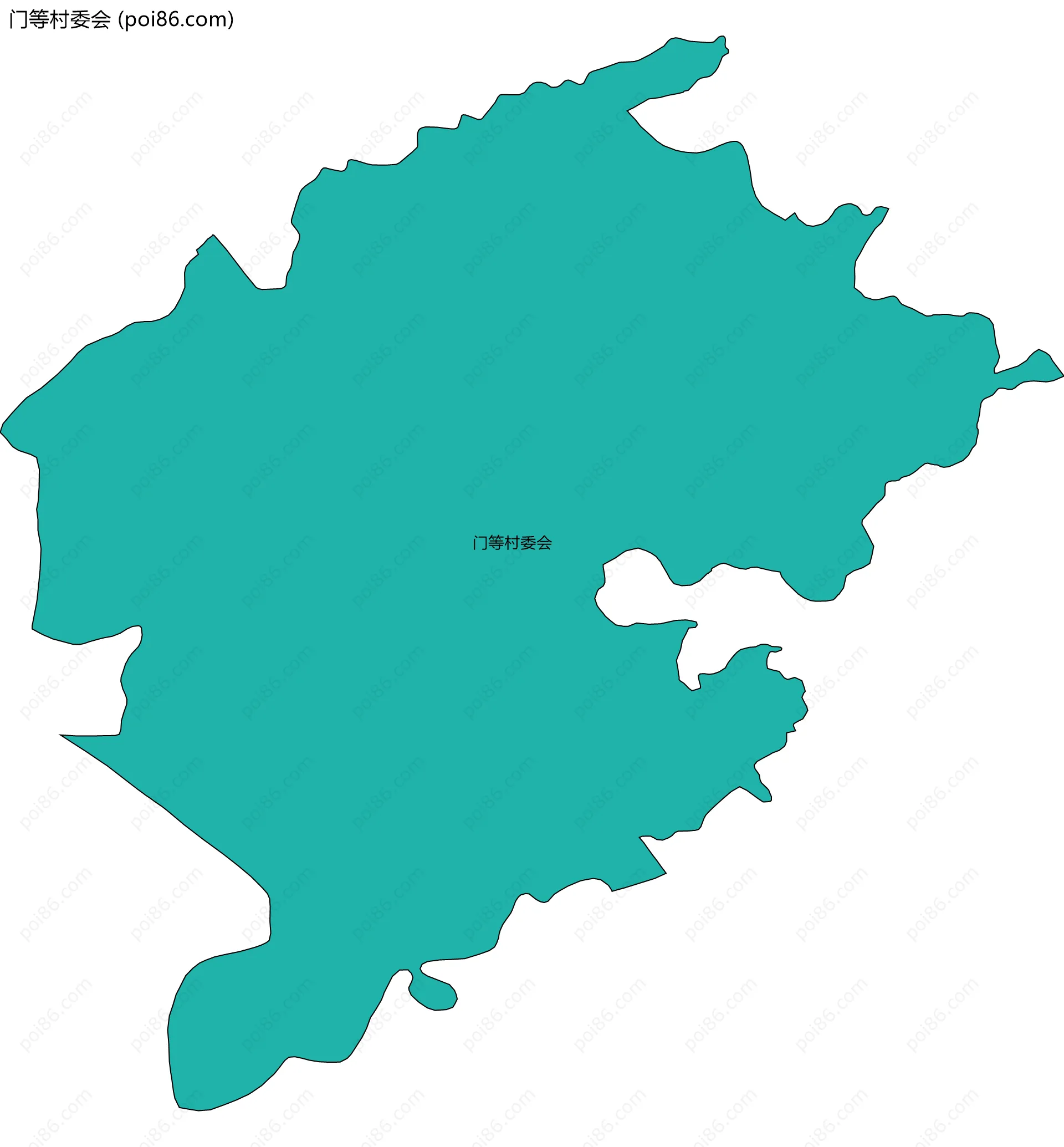 门等村委会边界地图