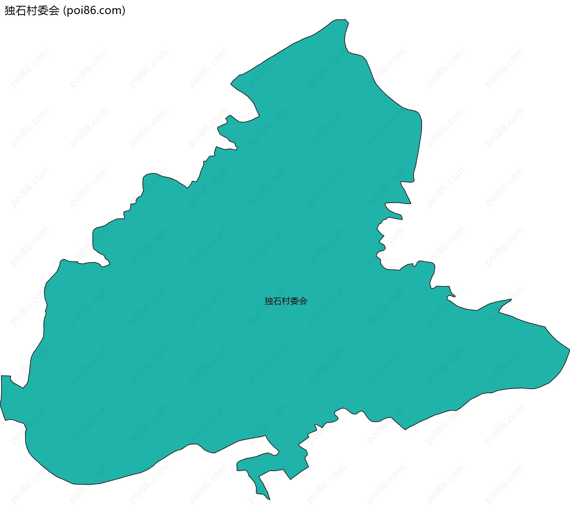 独石村委会边界地图