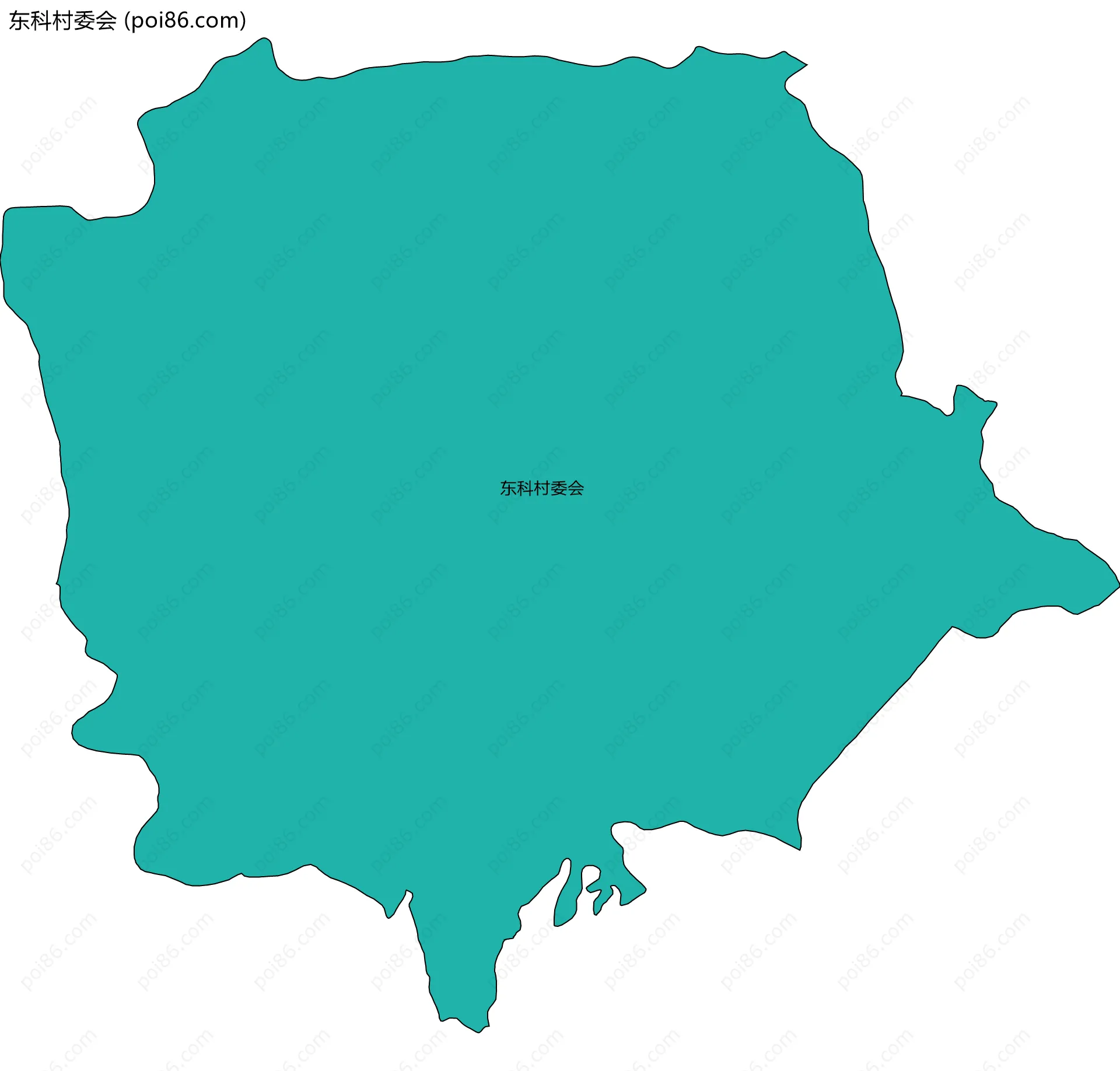 东科村委会边界地图