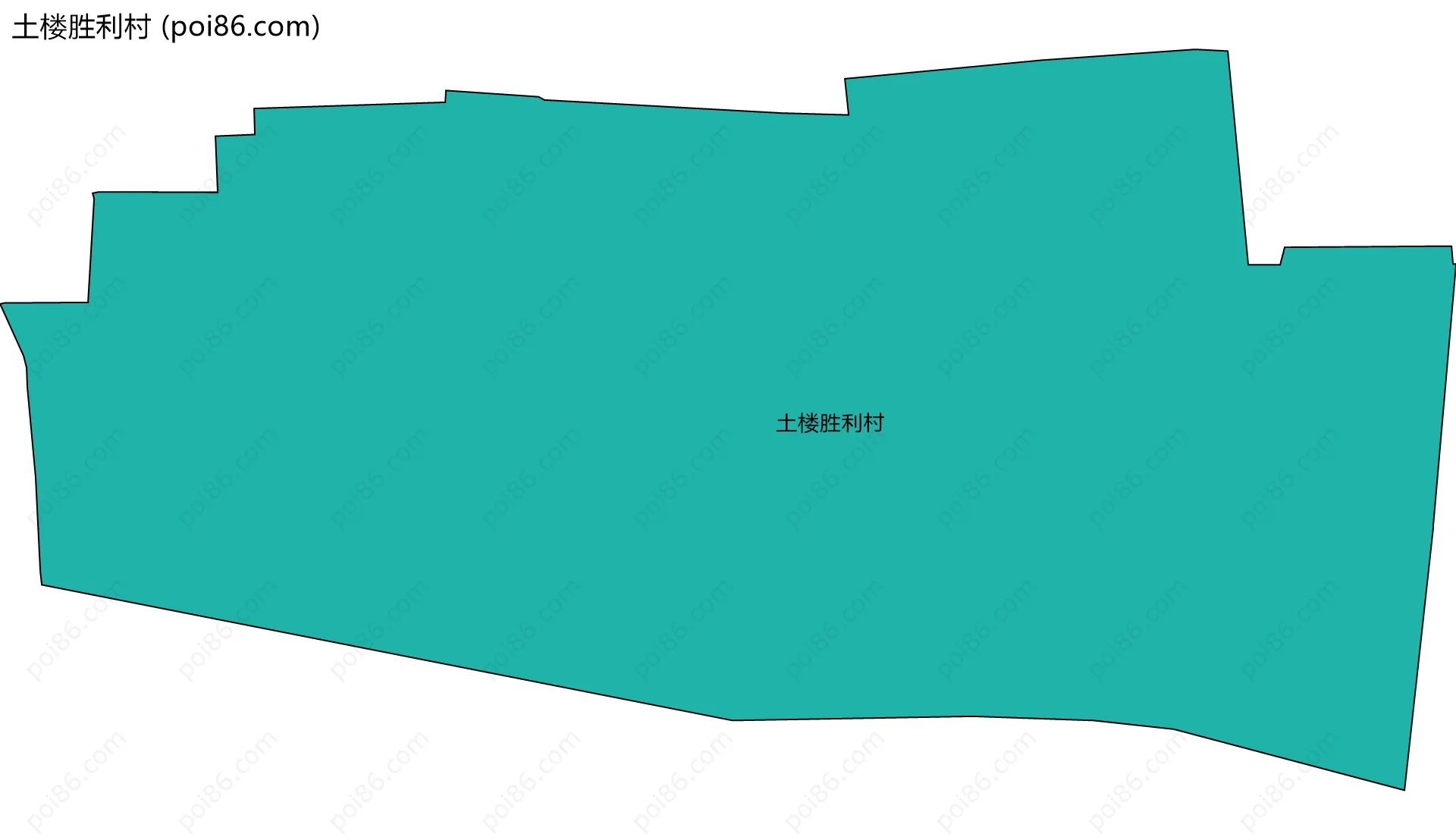 土楼胜利村边界地图