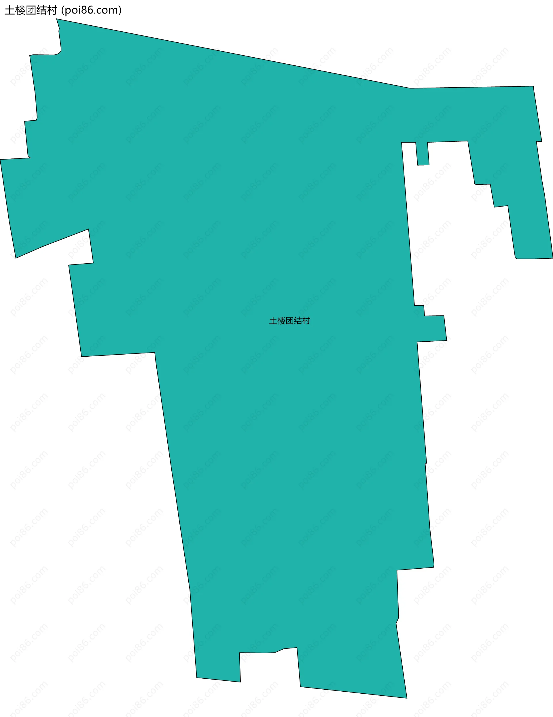 土楼团结村边界地图