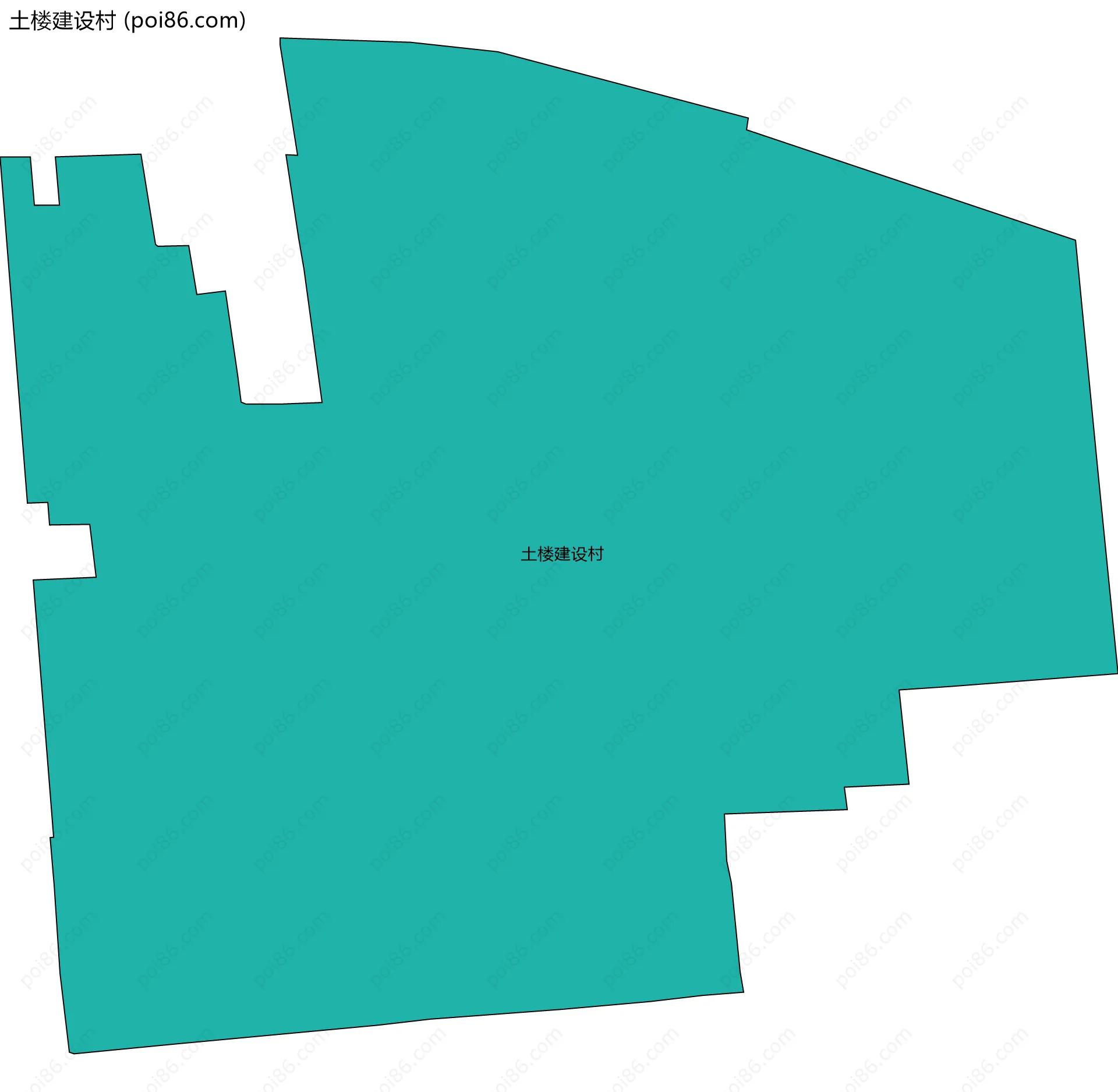 土楼建设村边界地图