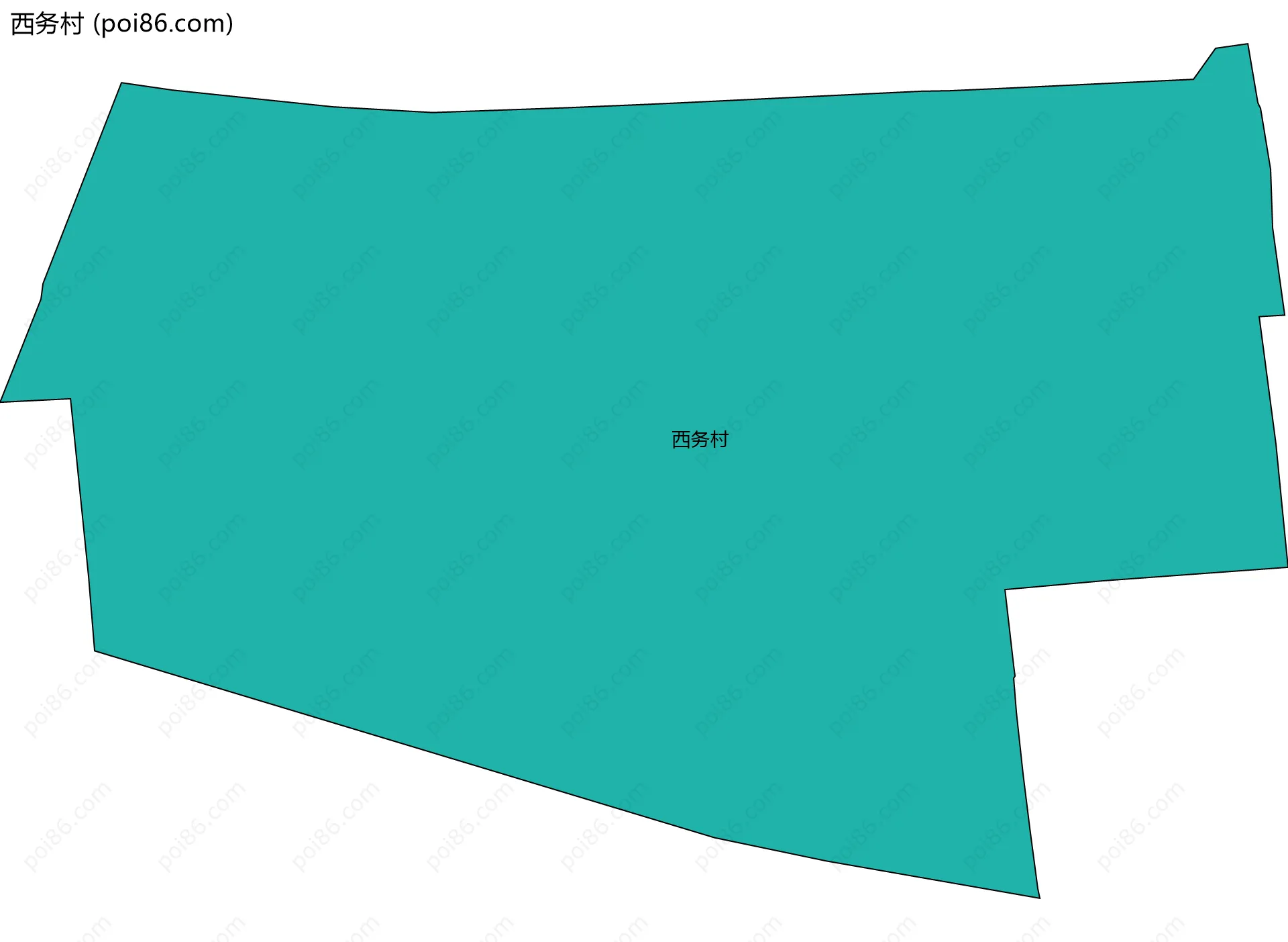 西务村边界地图
