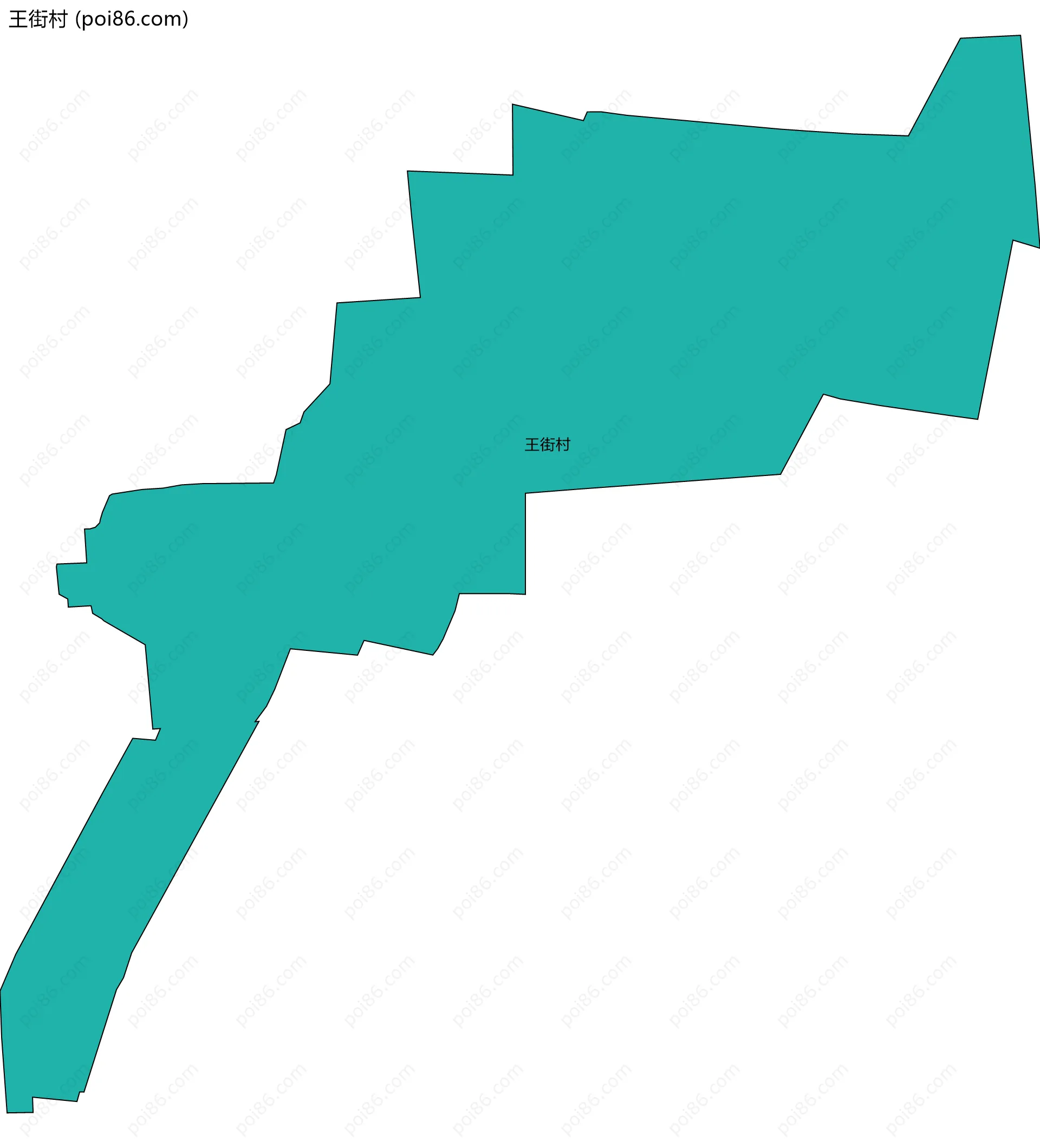 王街村边界地图