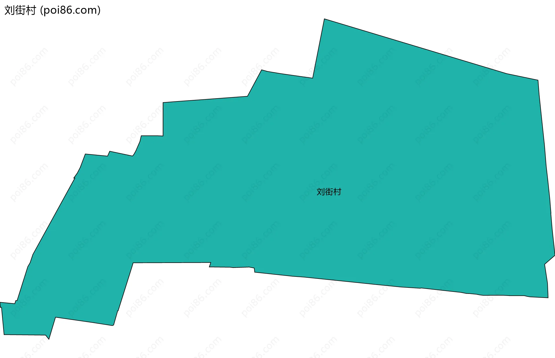 刘街村边界地图