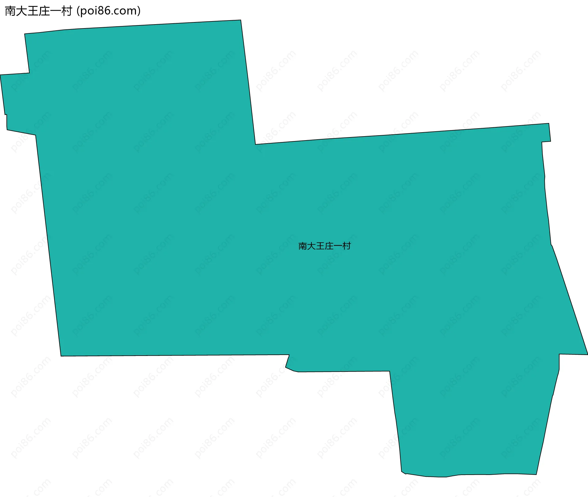 南大王庄一村边界地图