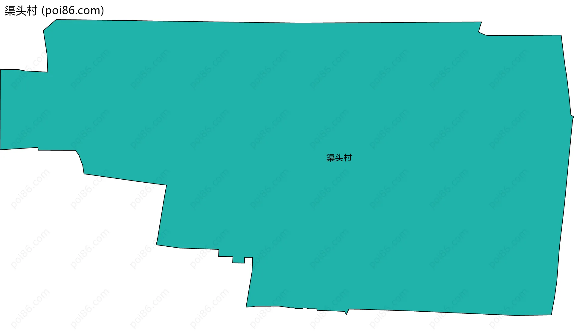 渠头村边界地图