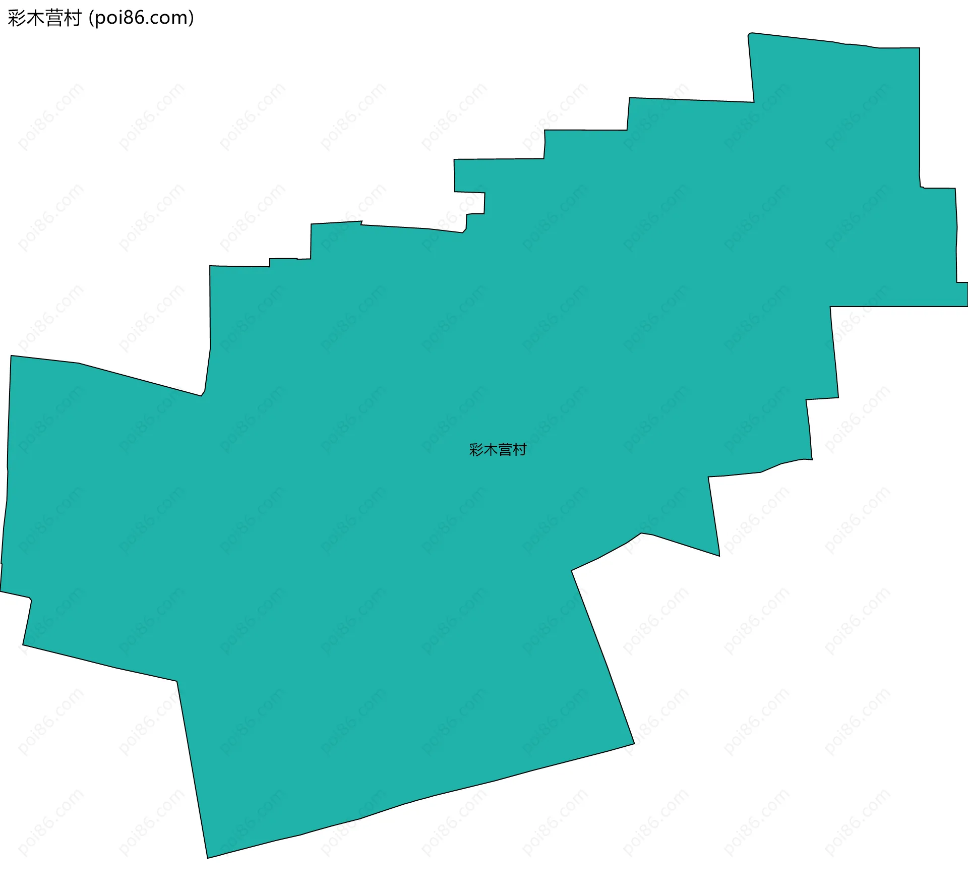 彩木营村边界地图