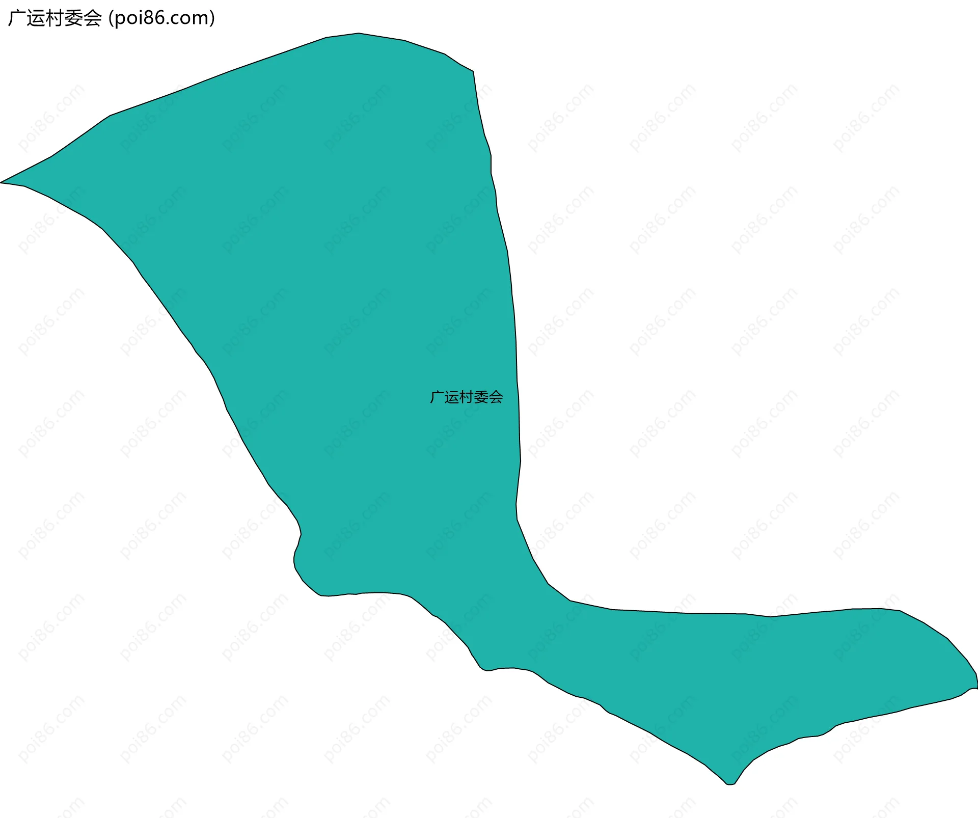 广运村委会边界地图