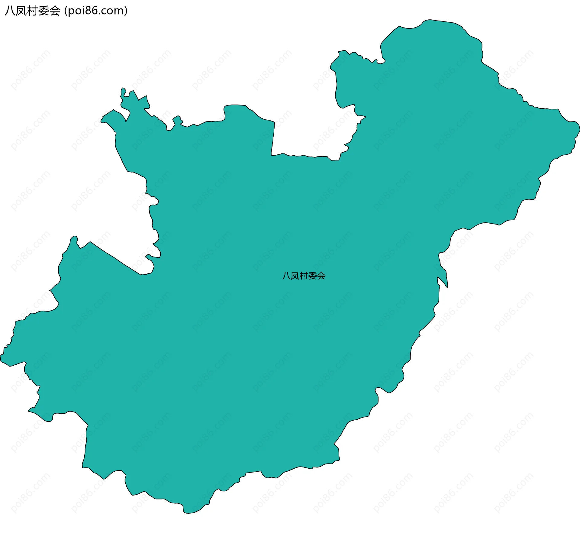 八凤村委会边界地图