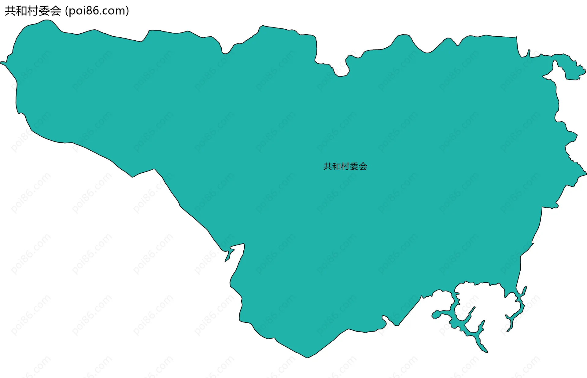 共和村委会边界地图