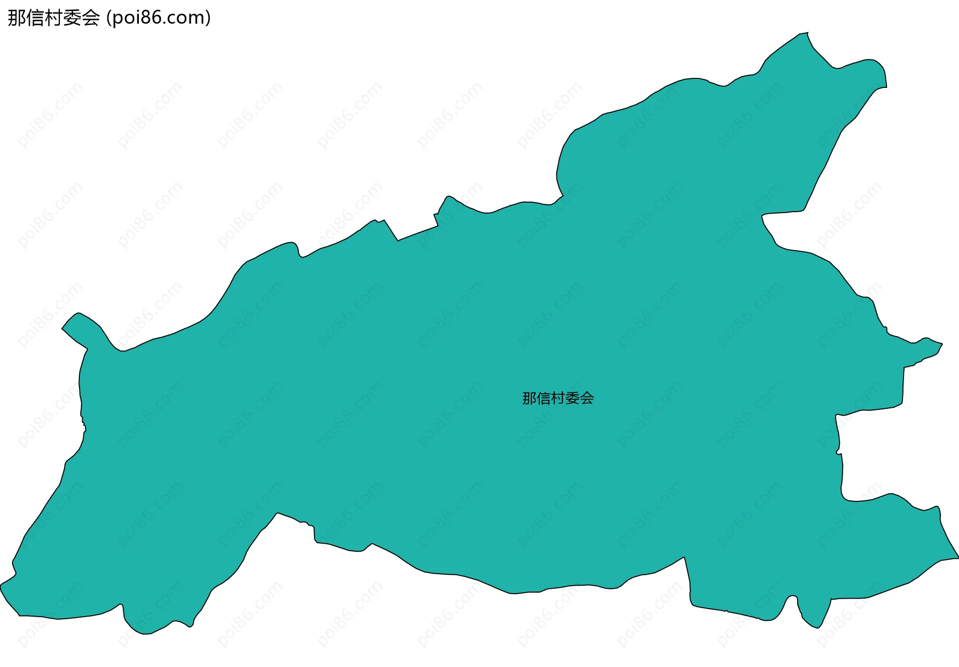 那信村委会边界地图