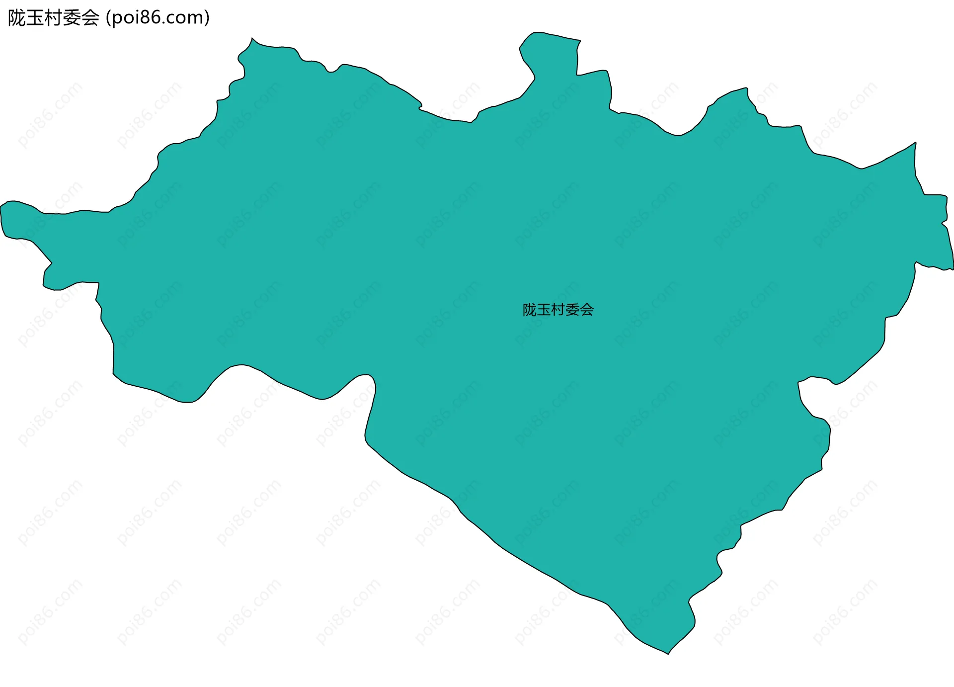陇玉村委会边界地图
