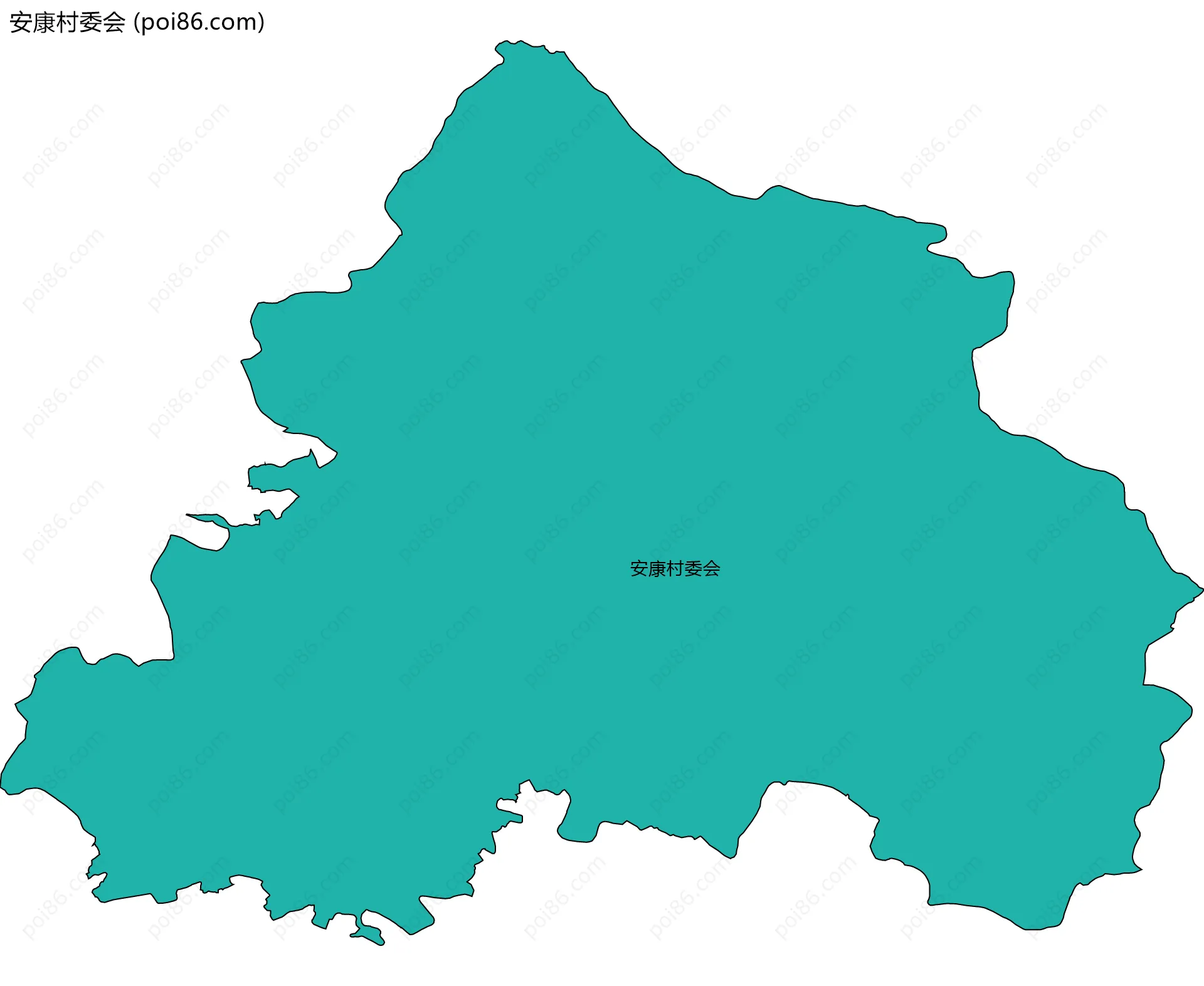 安康村委会边界地图