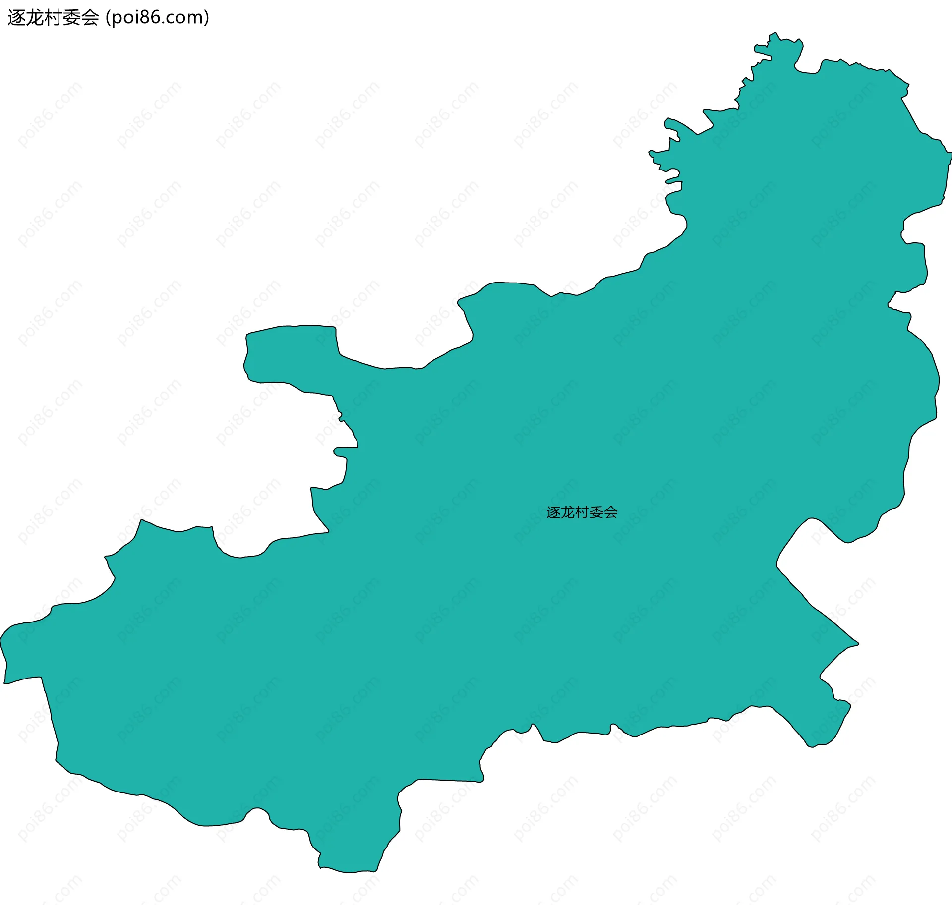 逐龙村委会边界地图