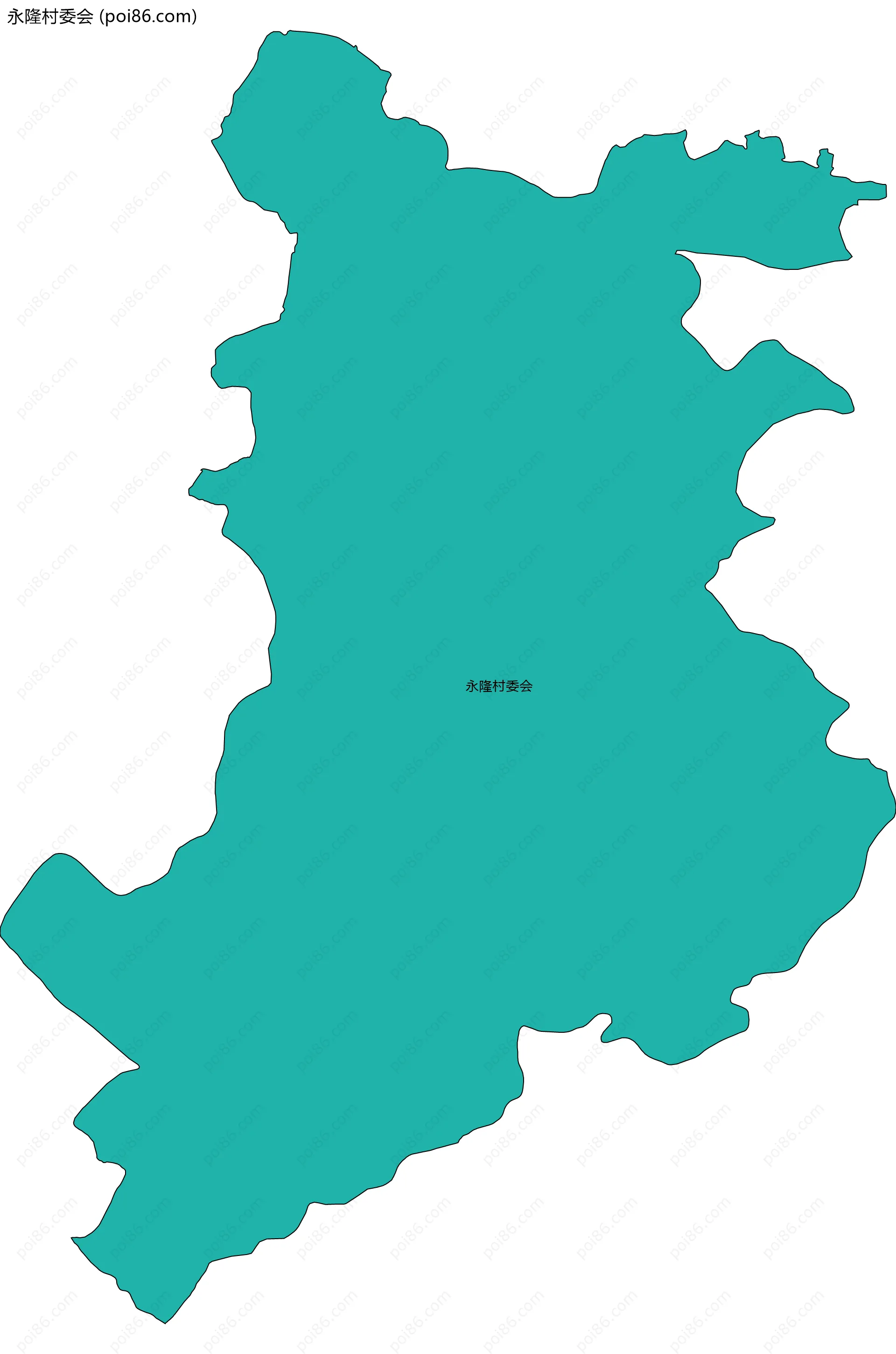 永隆村委会边界地图